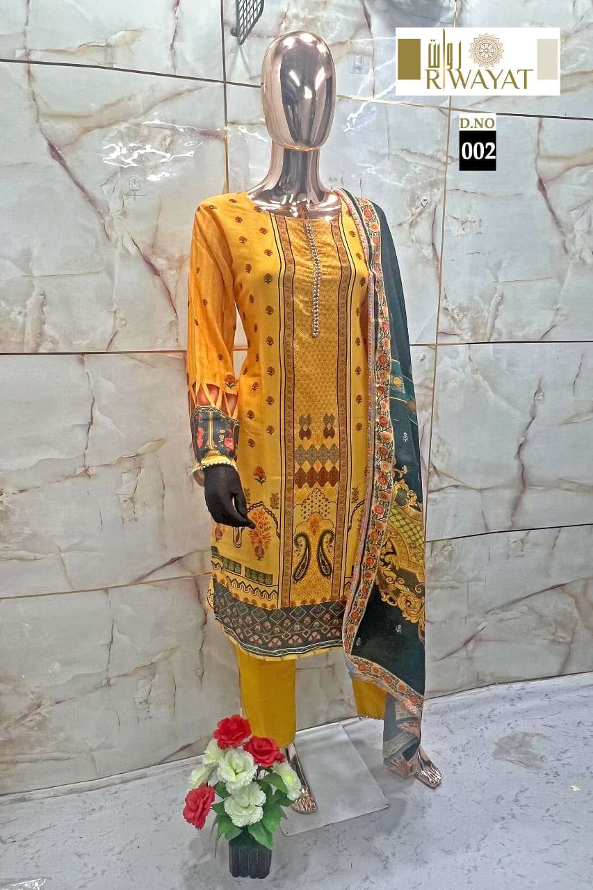 RIWAYAT D NO 002 FANCY WORKS READY MADE PAKISTANI SUIT