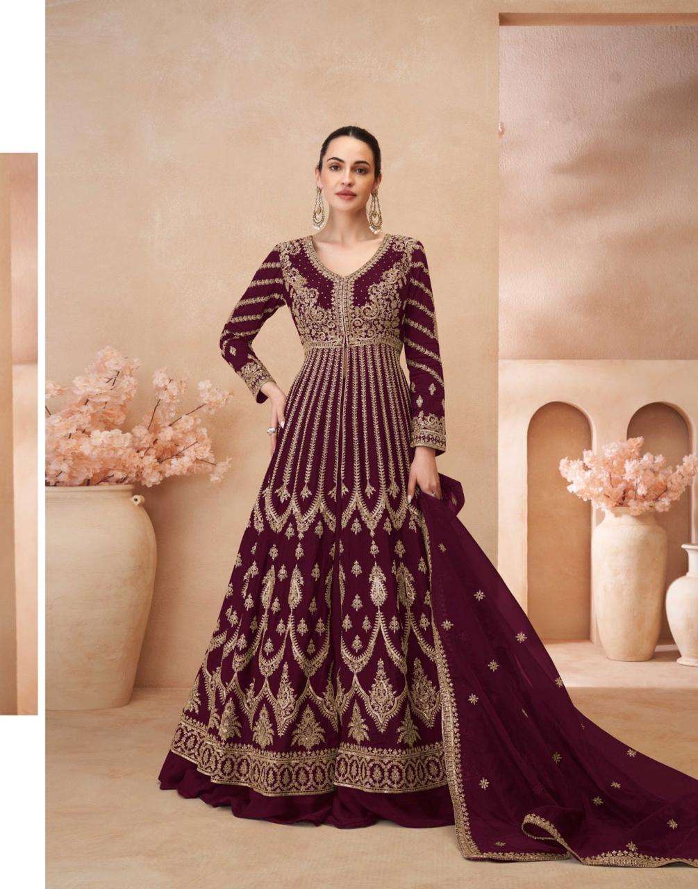 SAYURI DESIGNER NAARI HEAVY DESIGNER PARTY WEAR GOWN DRESS