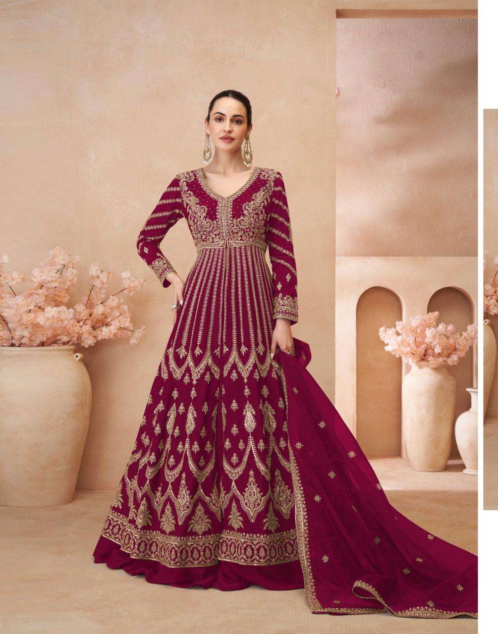 SAYURI DESIGNER NAARI HEAVY DESIGNER PARTY WEAR GOWN DRESS