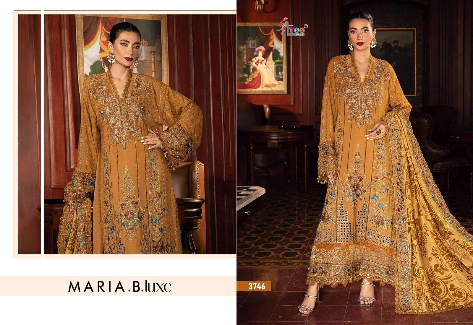 SHREE FABS  MARIA B LUXE VISCOSE EMBROIDERED PAKISTANI SUIT