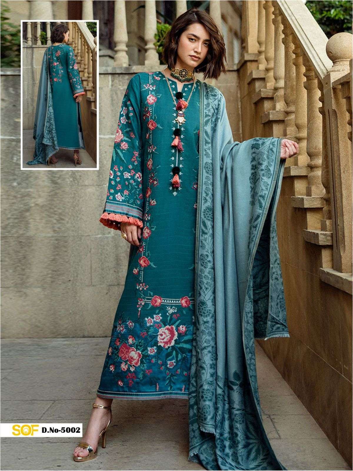 SHREE OM FAB SAIRA RIZWAN VOL 5 LAWN COTTON DIGITAL PRINT SUIT