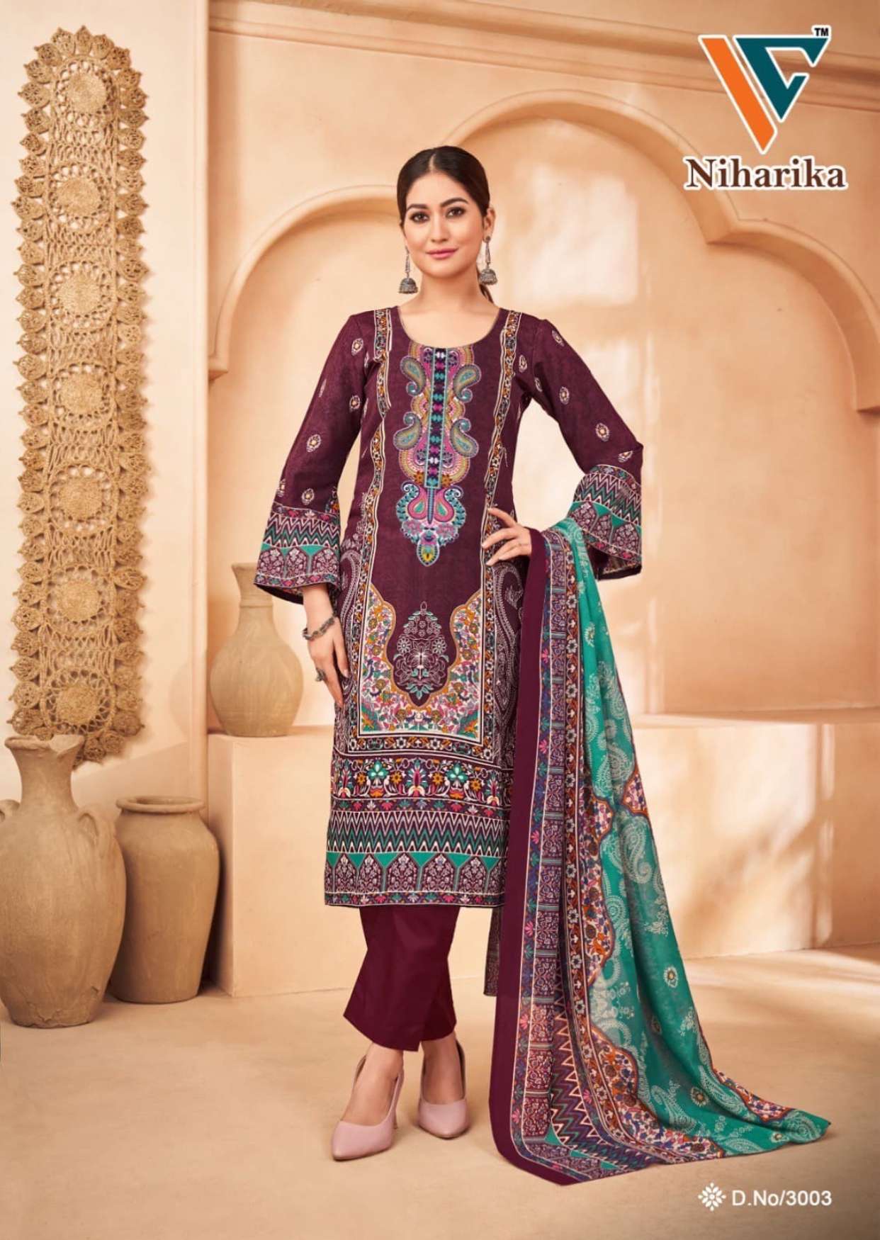 VANDANA‎‎‎‎ CREATION NIHARIKA VOL 2 COTTON DIGITAL PRINTS SALWAR SUIT