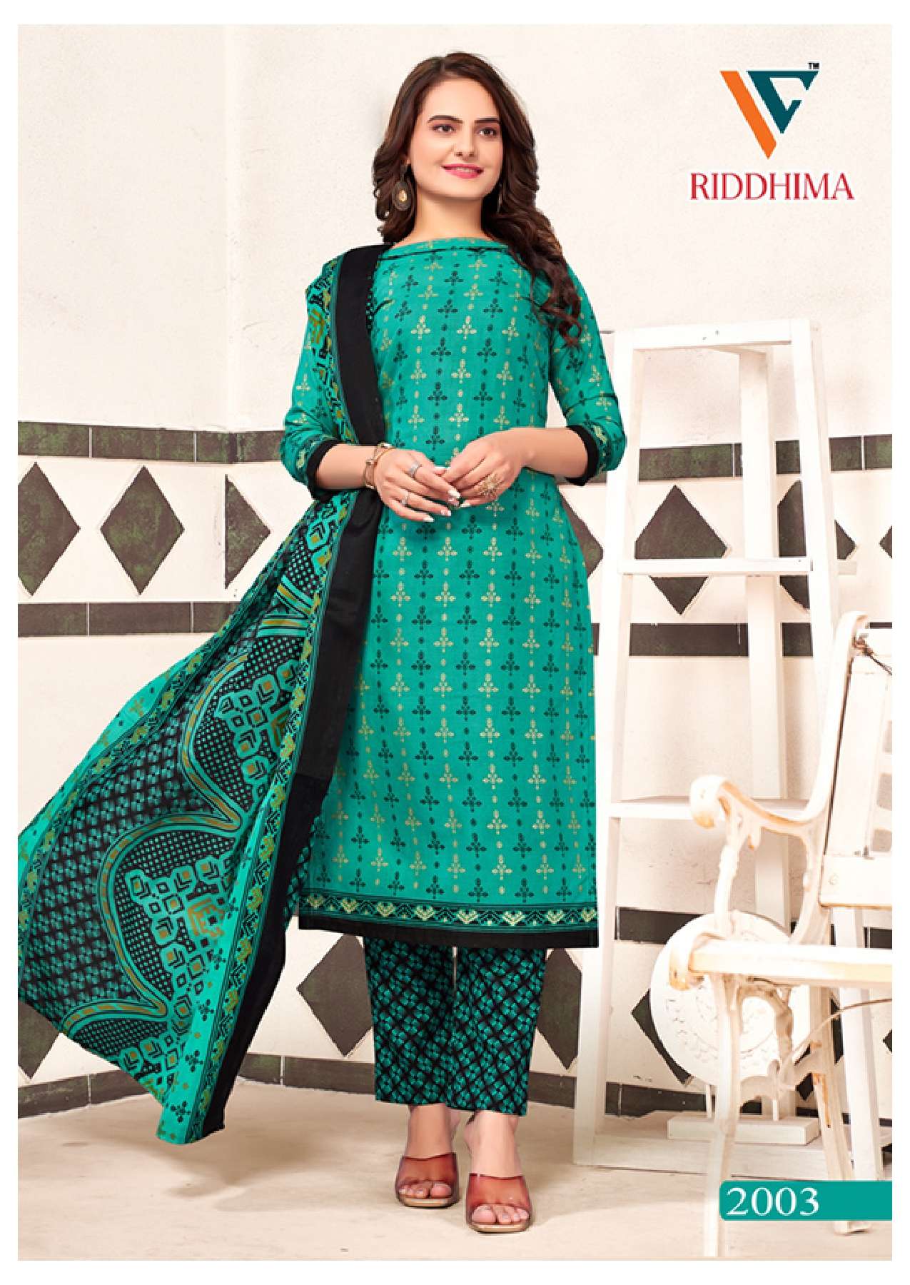 VANDANA‎‎‎‎ CREATION RIDDHIMA VOL 1 COTTON FOIL PRINT SALWAR SUIT