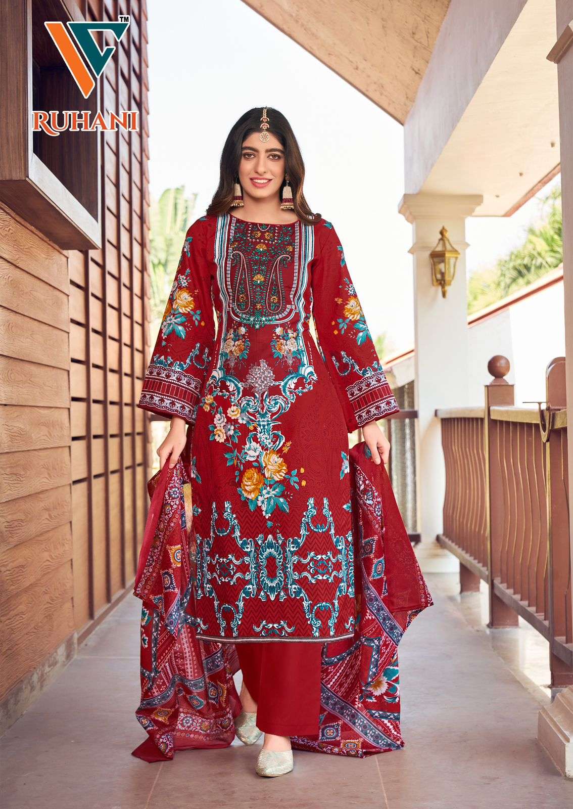 VANDANA‎ CREATION RUHANI‎ VOL 24 COTTON DIGITAL STYLE PINTS SALWAR SUIT