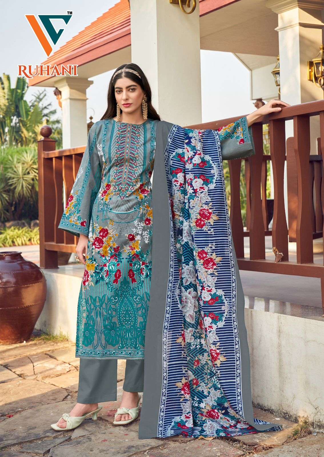 VANDANA‎ CREATION RUHANI‎ VOL 24 COTTON DIGITAL STYLE PINTS SALWAR SUIT