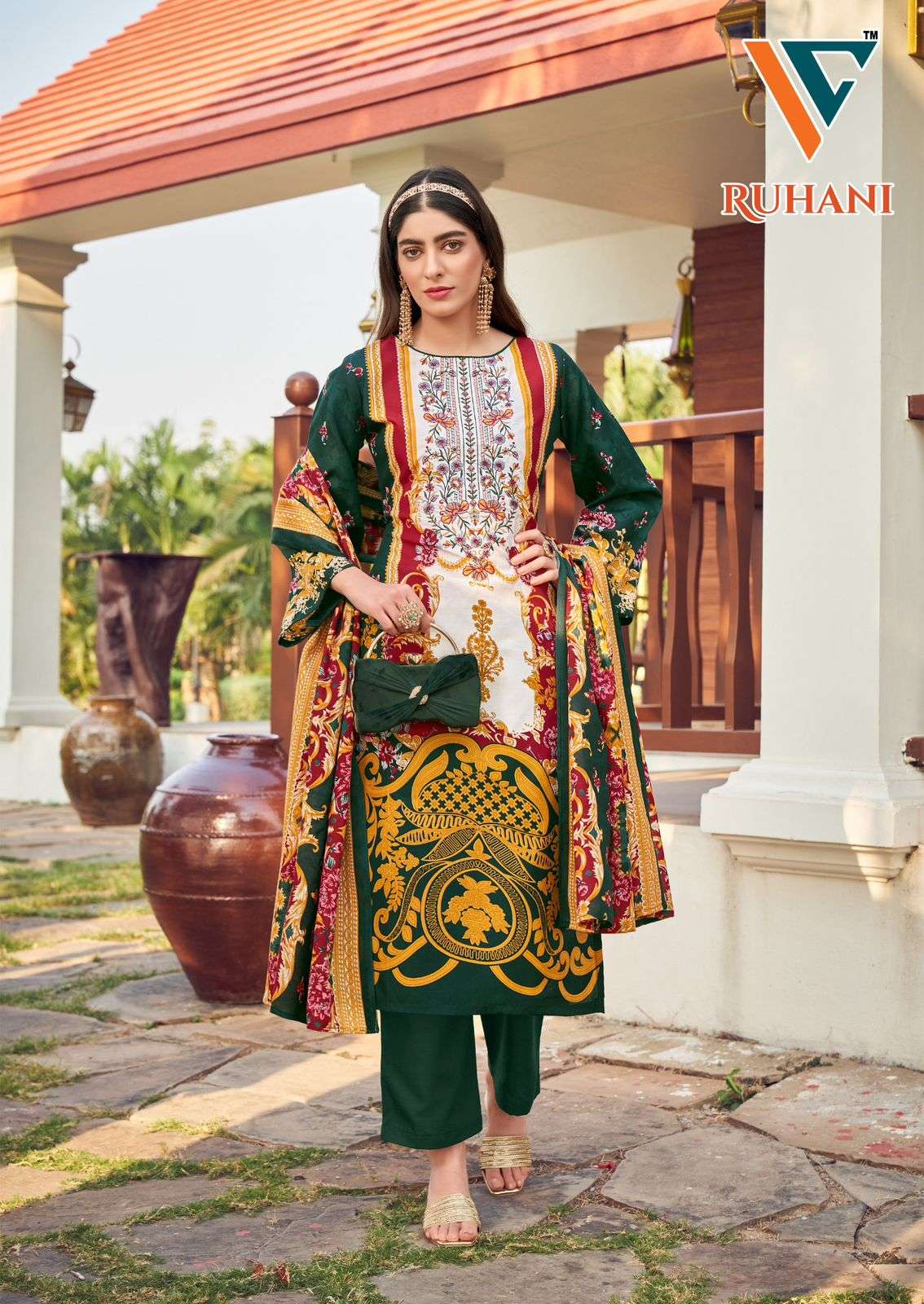 VANDANA‎ CREATION RUHANI‎ VOL 24 COTTON DIGITAL STYLE PINTS SALWAR SUIT
