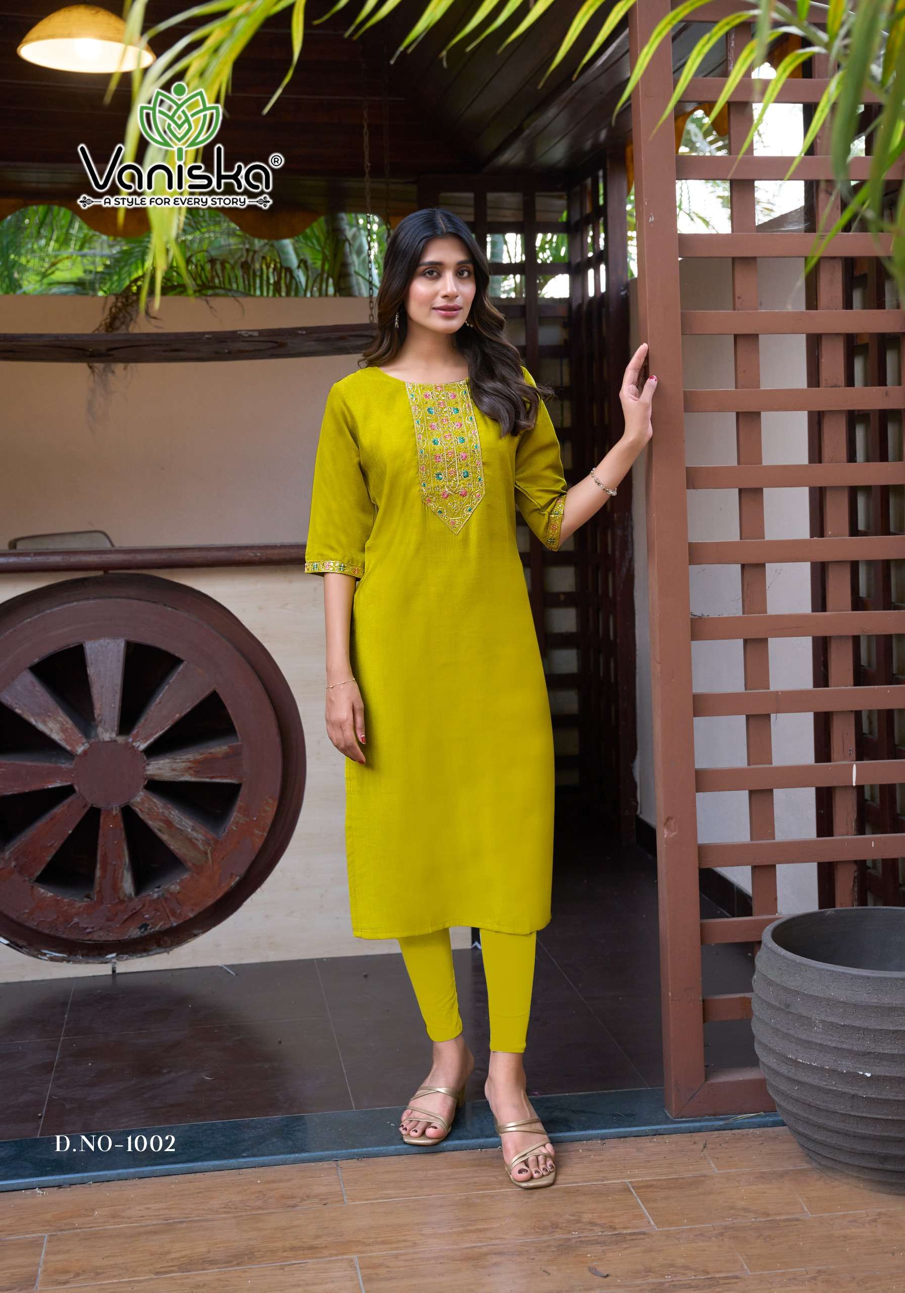 VANISKA FIVE STAR VOL 1 SILK FANCY WORKS LADIES KURTI