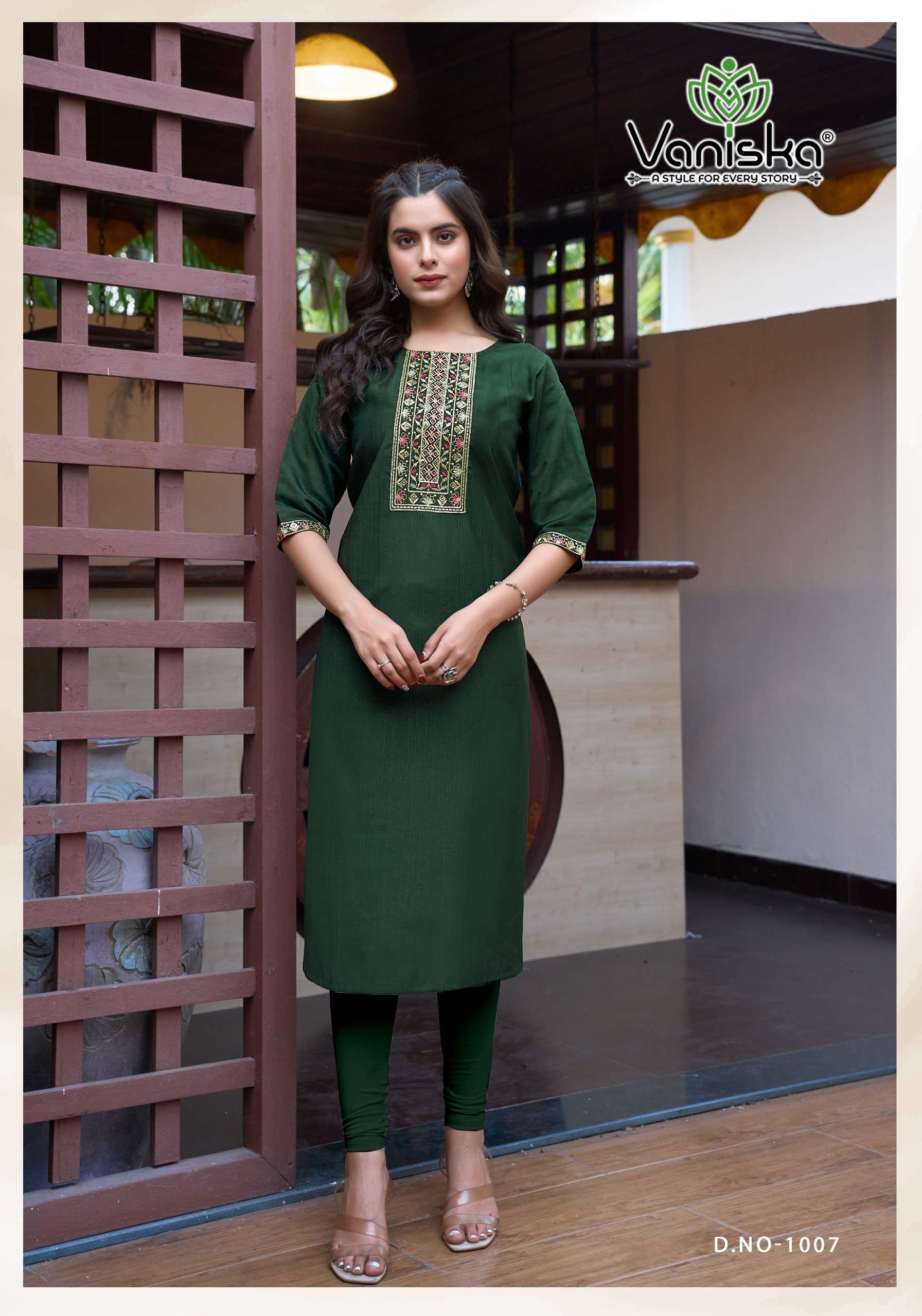 VANISKA FIVE STAR VOL 1 SILK FANCY WORKS LADIES KURTI