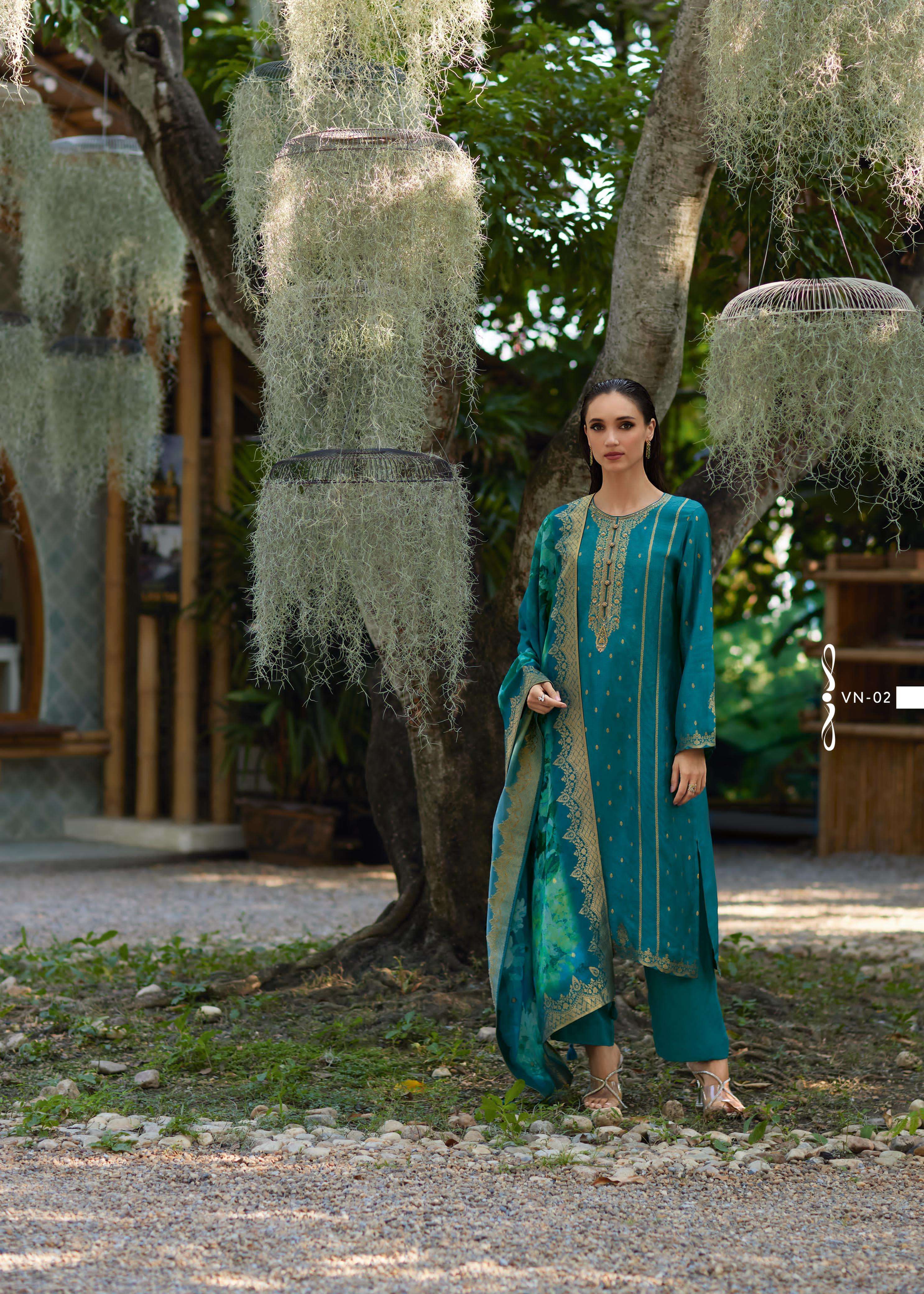 VARSHA VANYA SILK DESIGNER HEAVY TRADITIONAL WEAR SUIT
