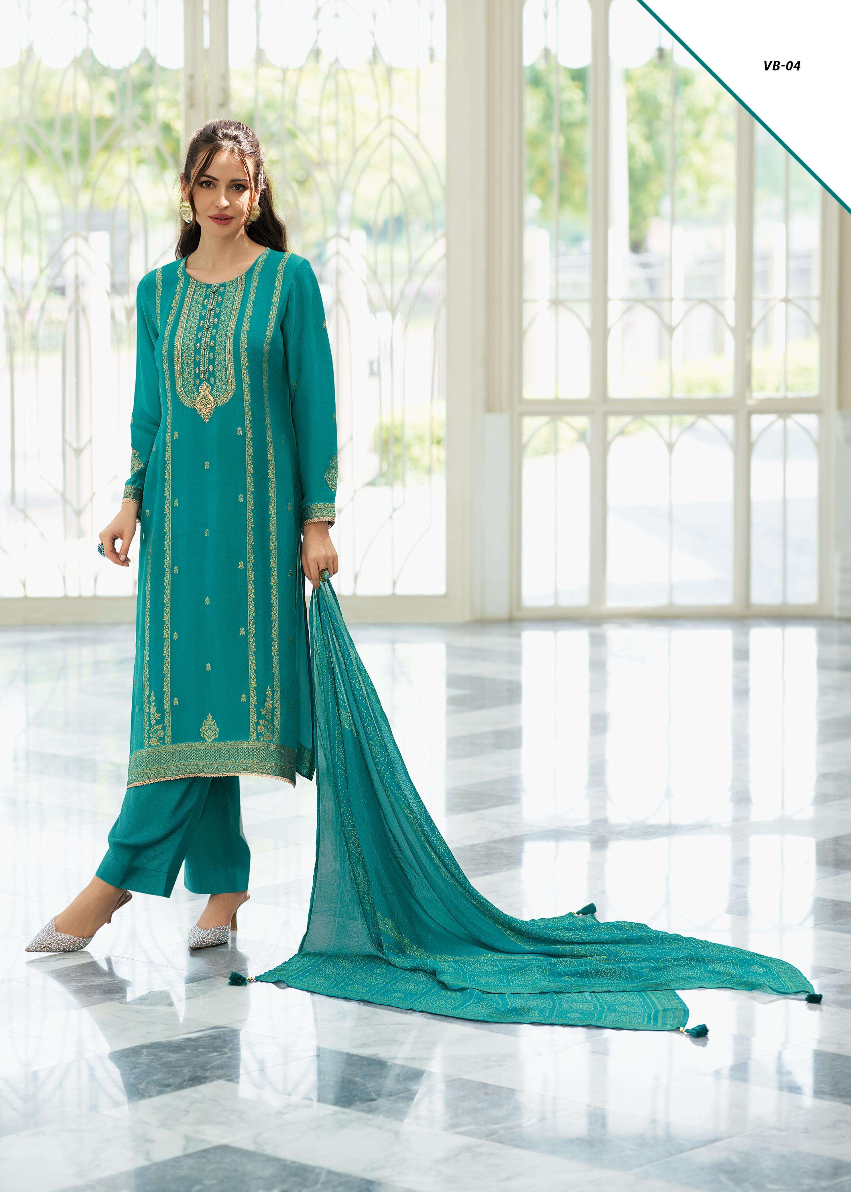 VARSHA VIBHA VISCOSE DESIGNER WORK HEAVY SUIT