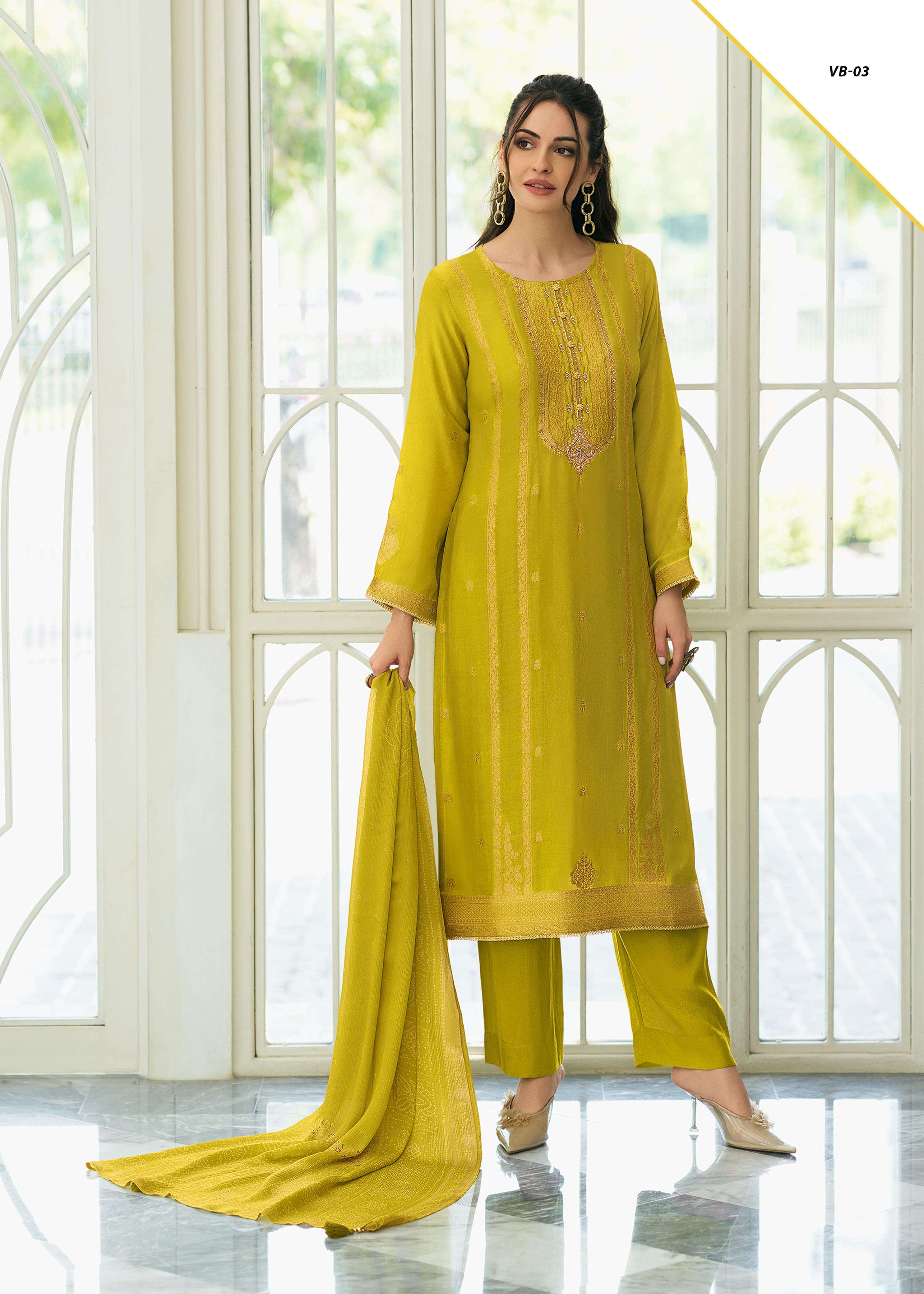 VARSHA VIBHA VISCOSE DESIGNER WORK HEAVY SUIT