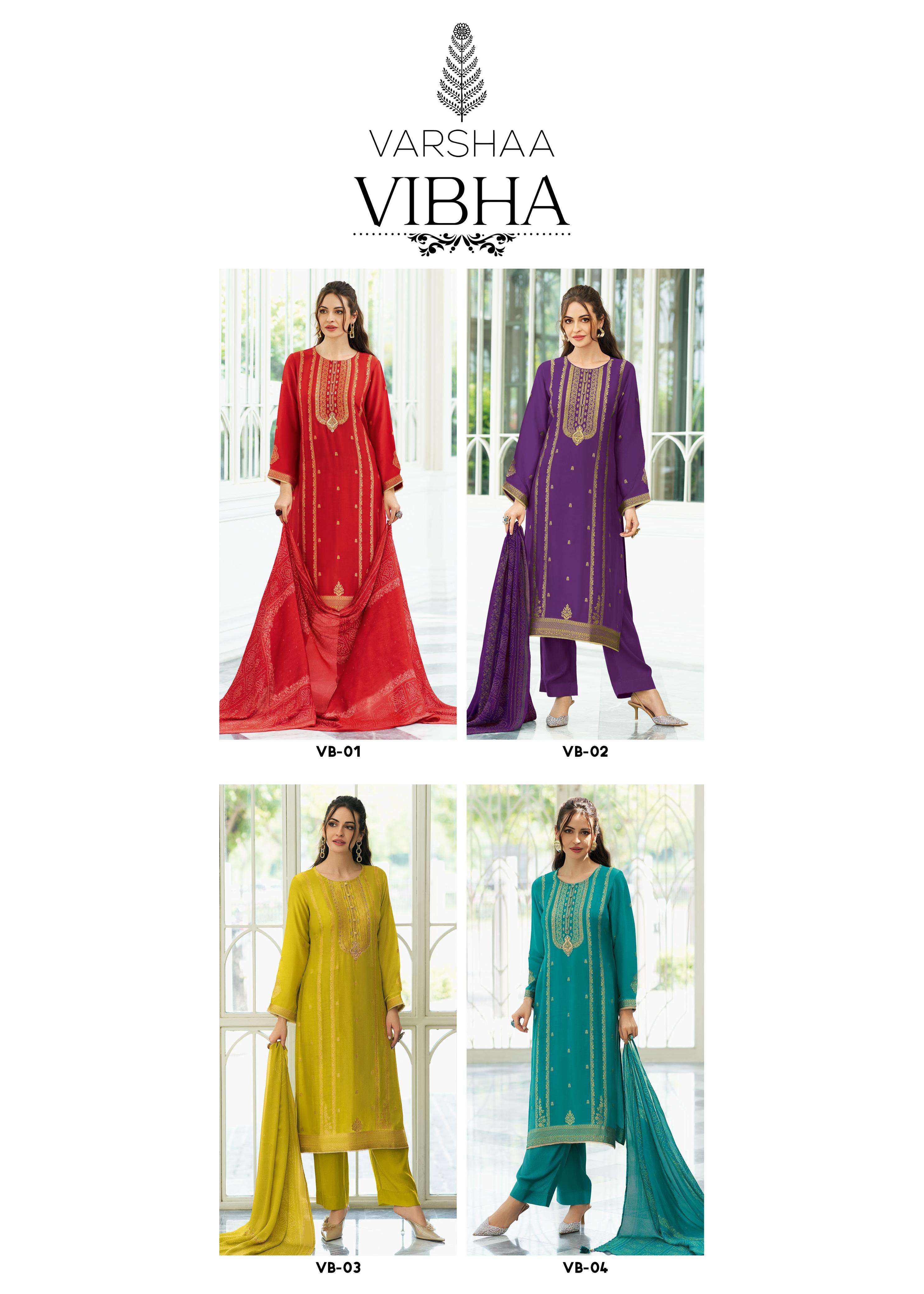 VARSHA VIBHA VISCOSE DESIGNER WORK HEAVY SUIT