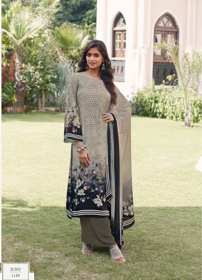 VISHWAM FABRICS CAFE LATTE SERIES CRAPE DRESS