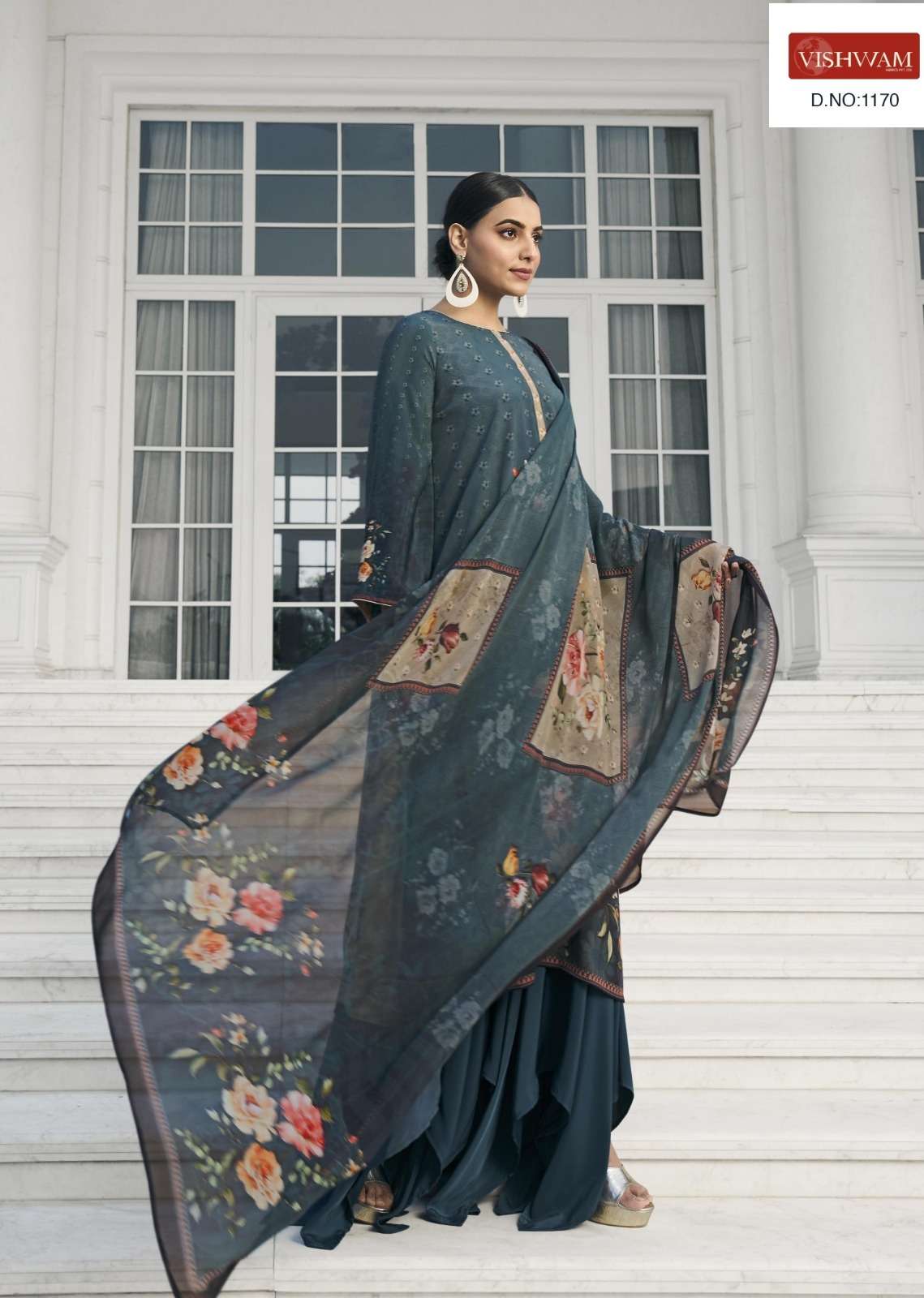 VISHWAM FABRICS CAFE LATTE SERIES CRAPE DRESS