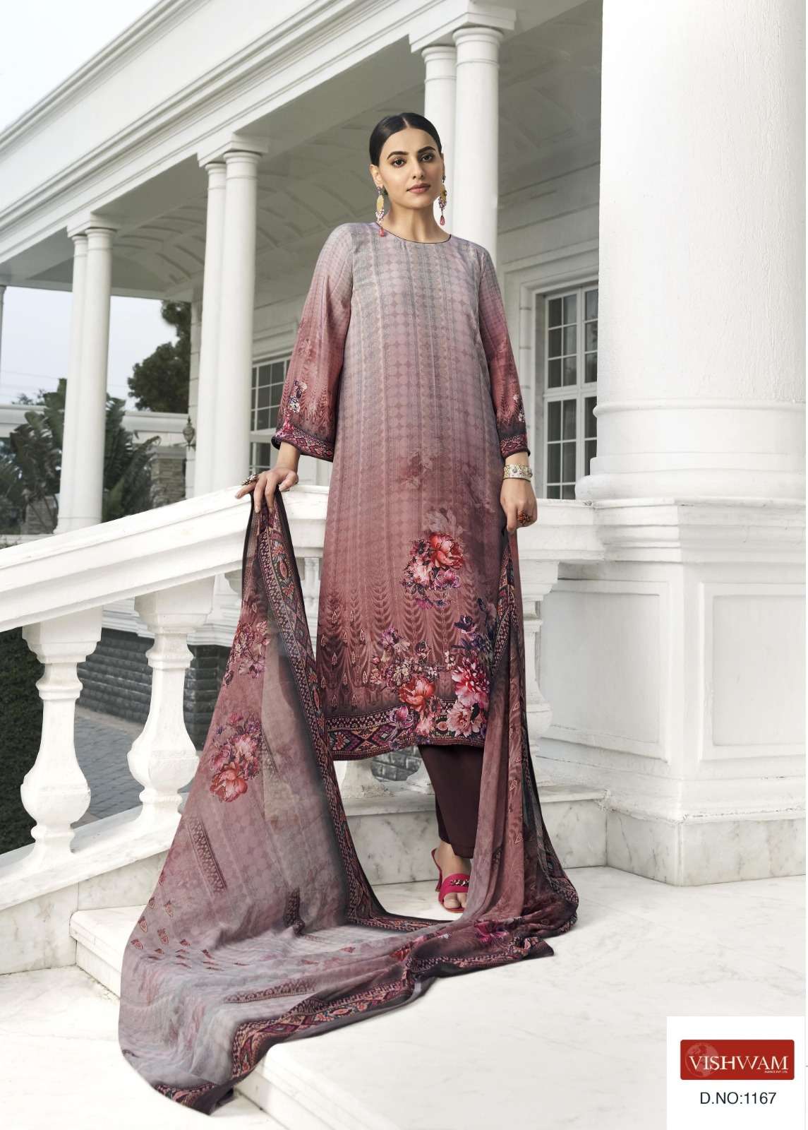 VISHWAM FABRICS CAFE LATTE SERIES CRAPE DRESS
