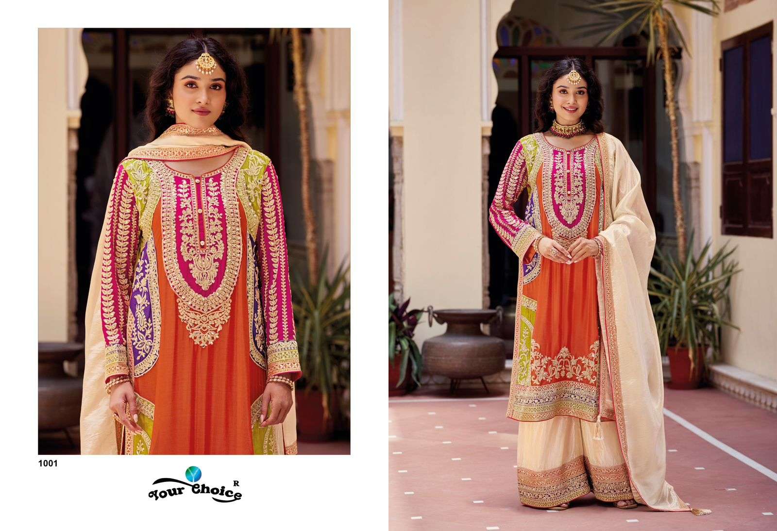 YOUR CHOICE KALKEE HEAVY EMBROIDERED WEDDING WEAR SUIT