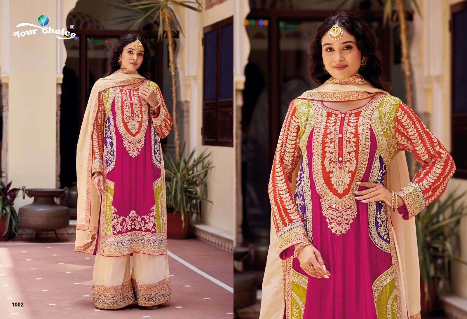YOUR CHOICE KALKEE HEAVY EMBROIDERED WEDDING WEAR SUIT