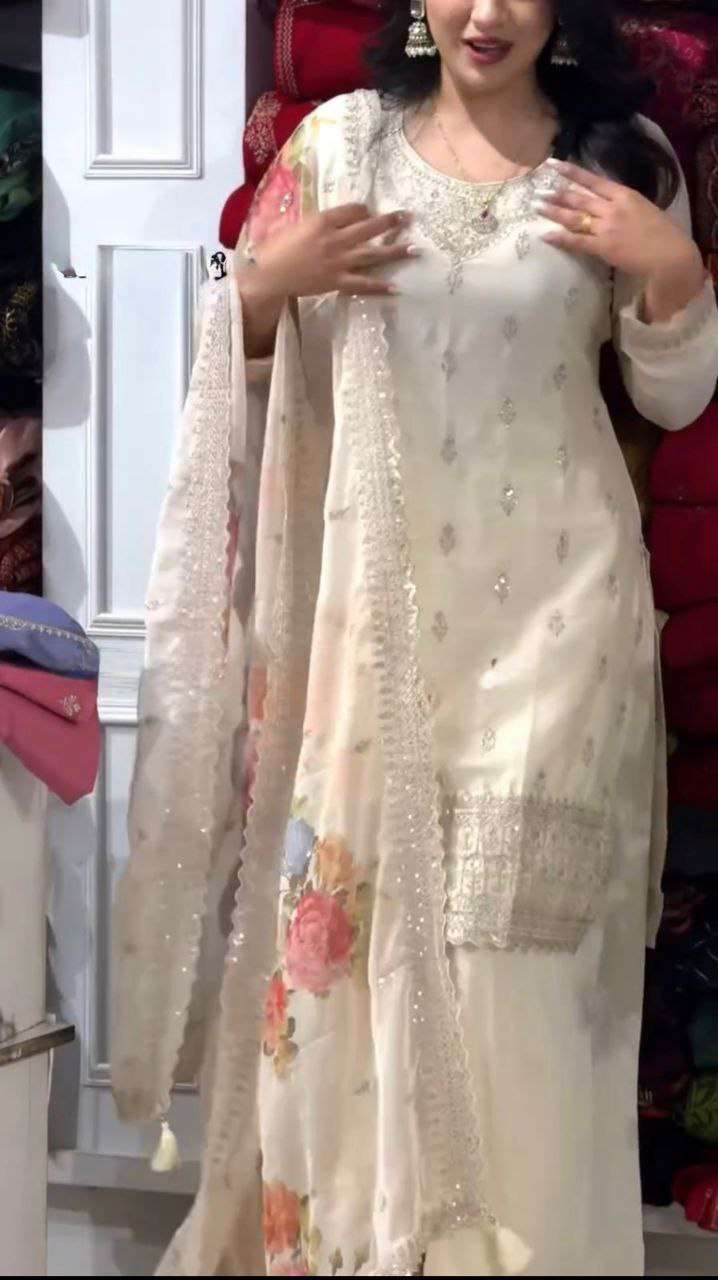 ZF 6002 FANCY DESIGNER PARTY WEAR SHARARA SUIT