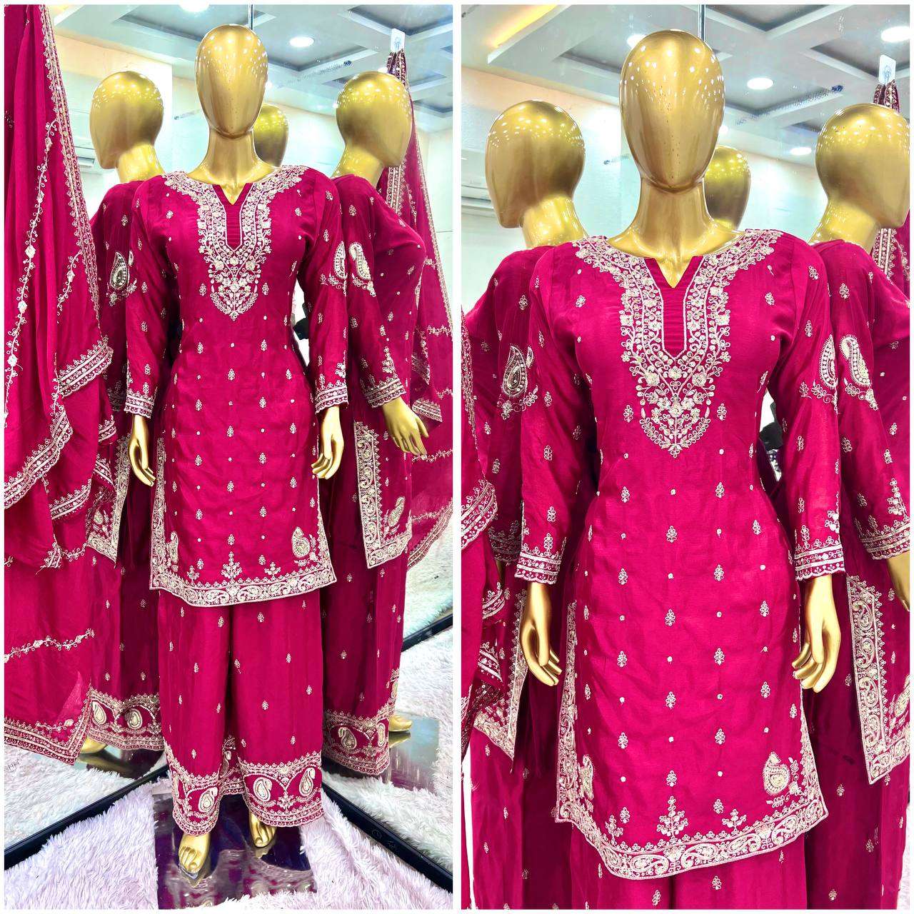 ZSR 3102 SILK WITH SEQUENCE DESIGNER WORK LADIES SUIT
