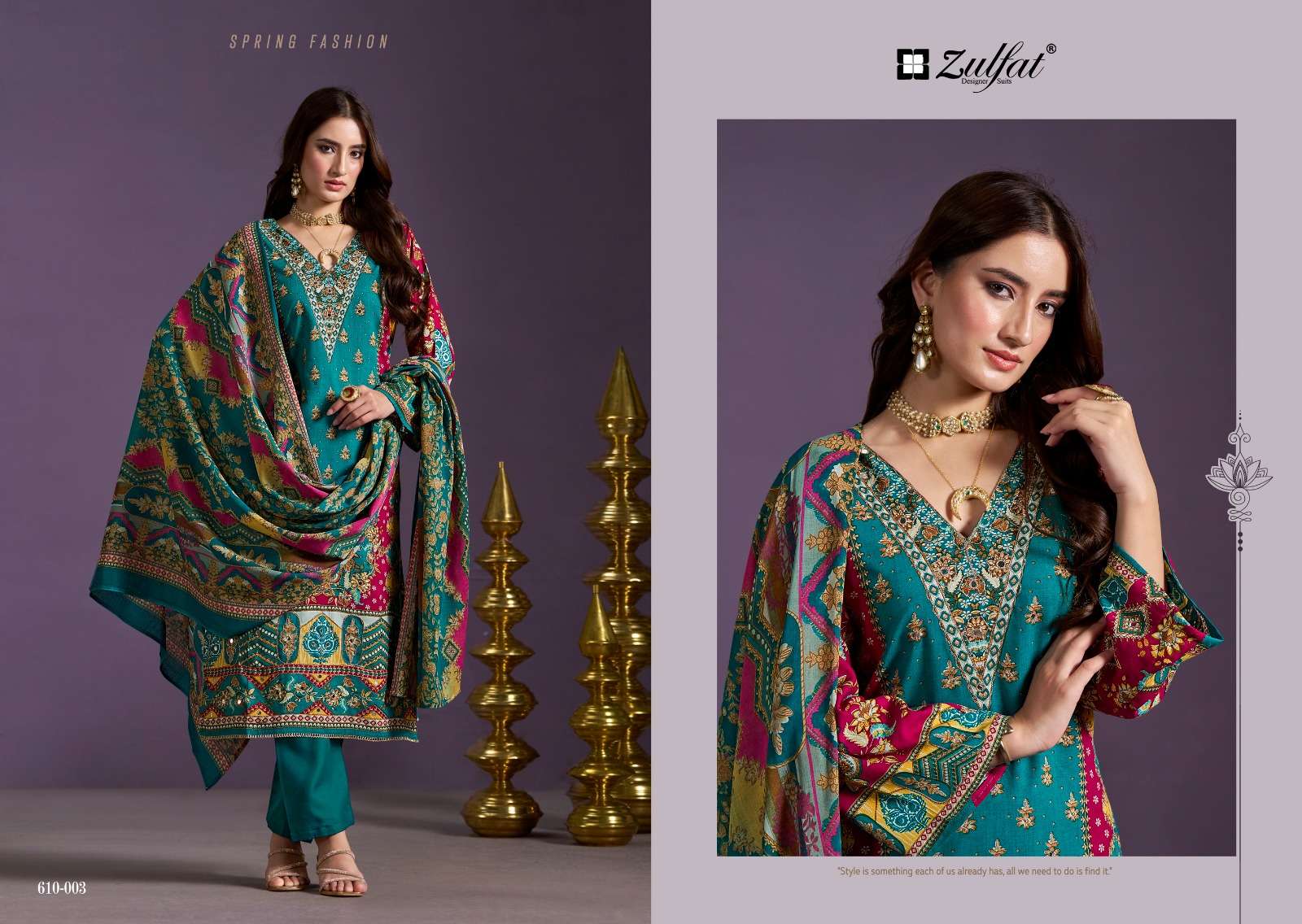 ZULFAT DESIGNER SUITS AAYAT VOL 10 VISCOSE FANCY WORK SALWAR SUIT