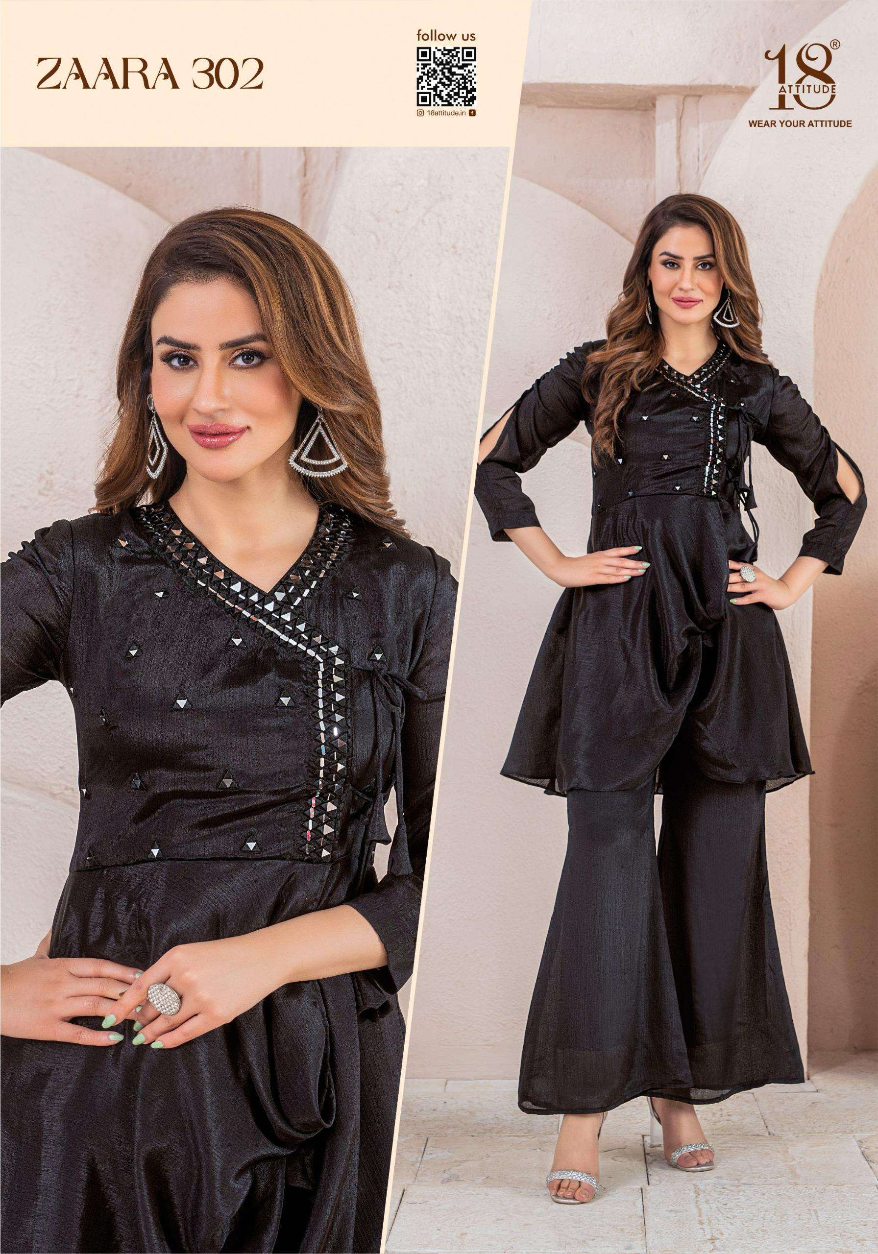 18 ATTITUDE  ZAARA VOL 3 PREETY LOOK DESIGNER CO-ORD SET
