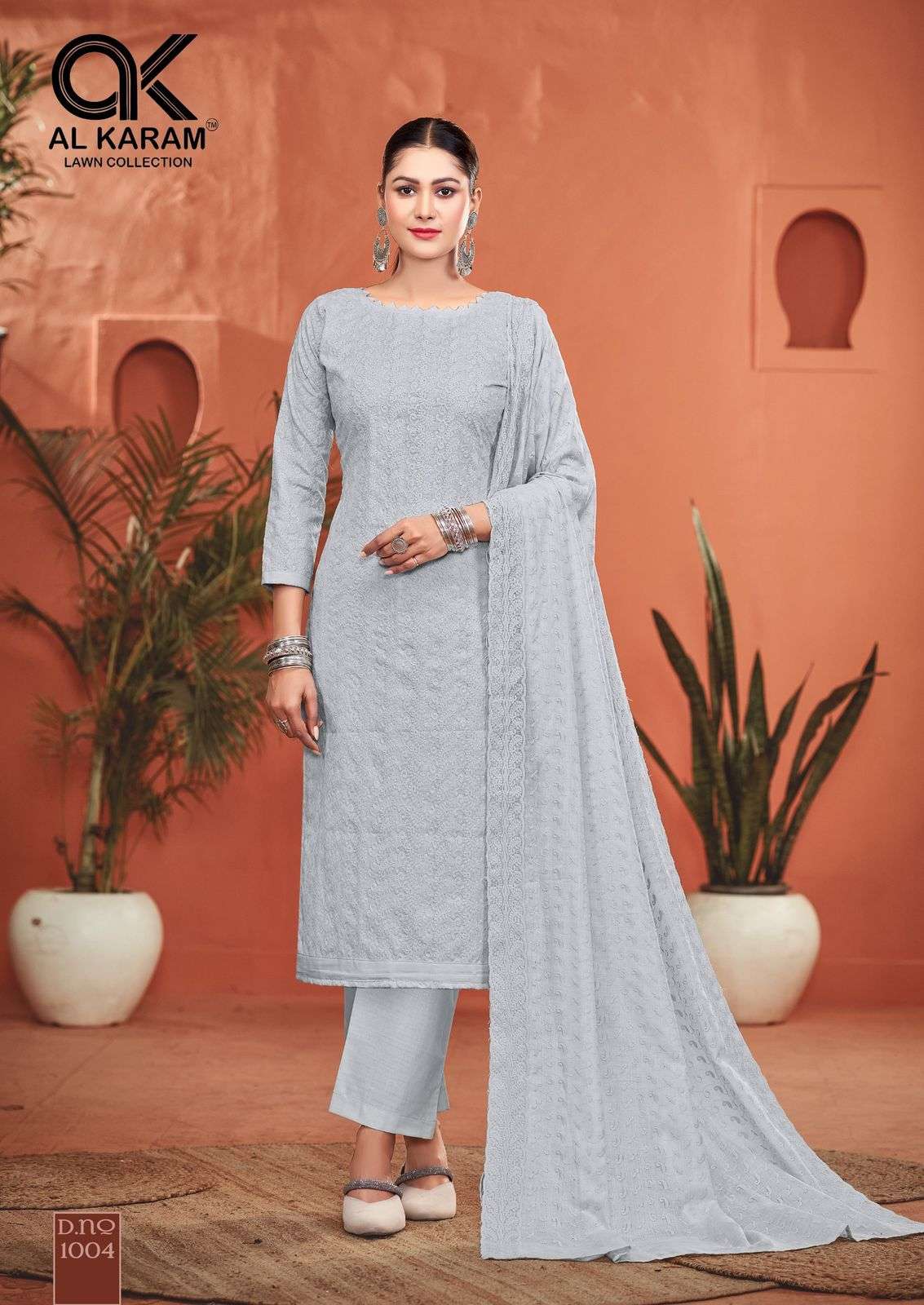 AL KARAM GUZARISH COTTON SCHIFLI WORK SUIT