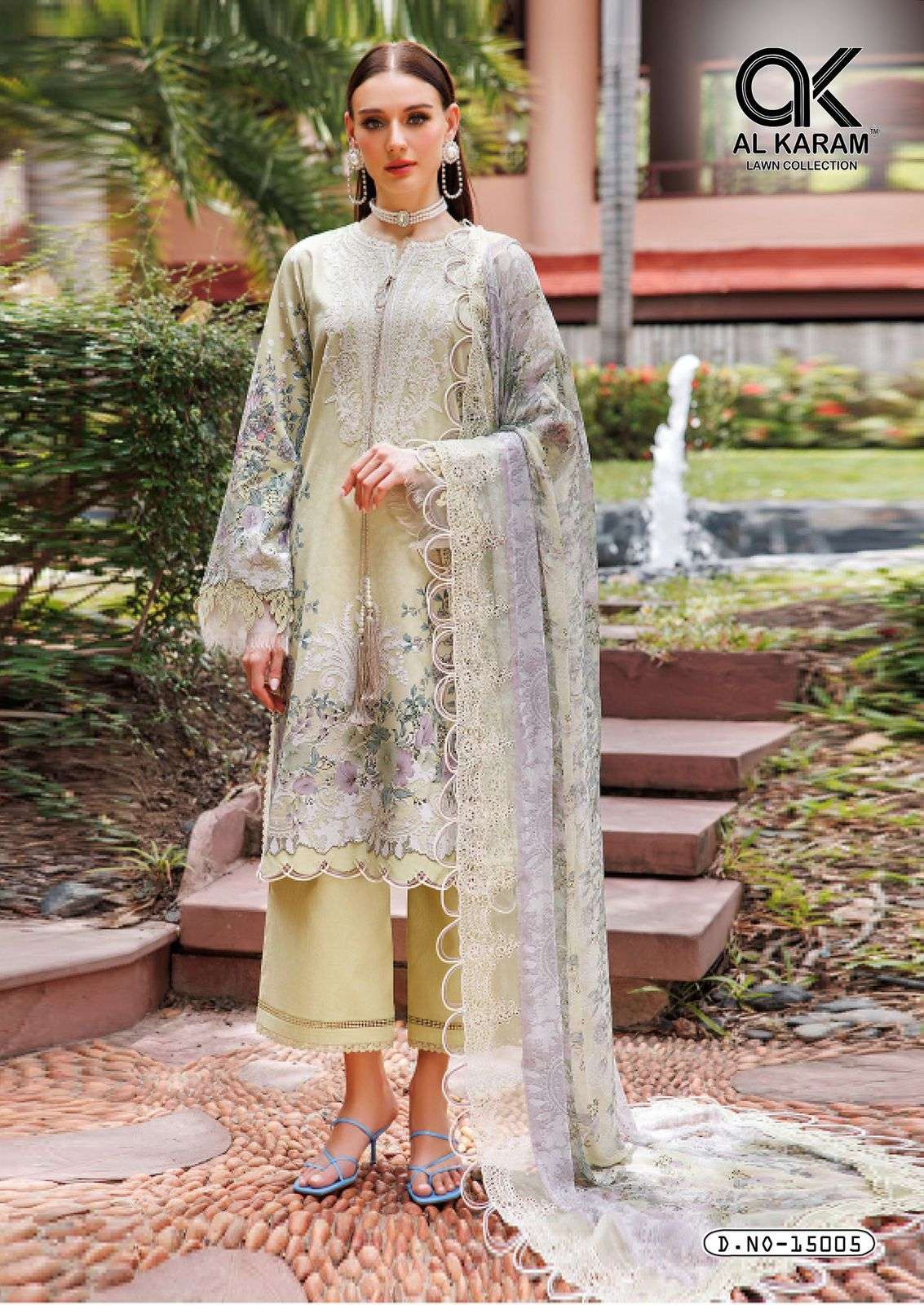 AL KARAM KESARIYA MAGIC IN PRINT VOL 15 CAMBRIC COTTON DIGITAL PRINTS SUIT