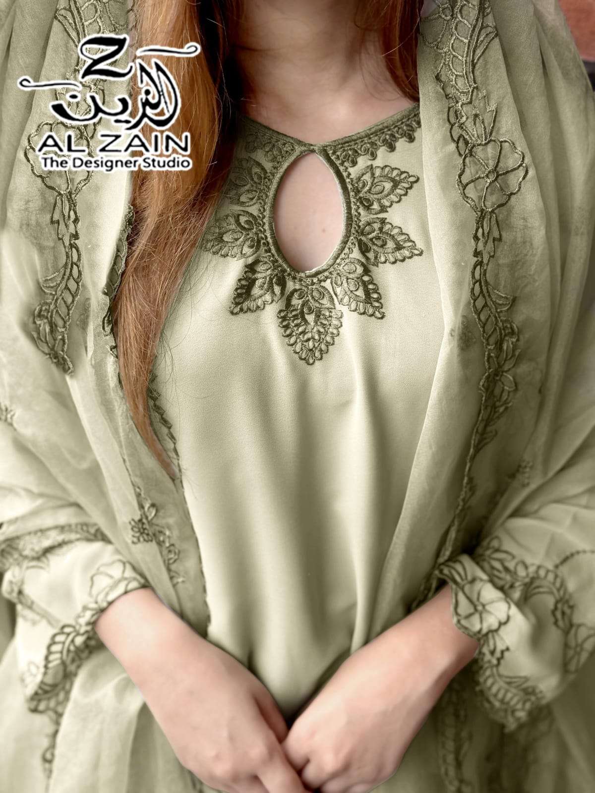 AL ZAIN D NO  272733 GEORGETTE BEAUTIFUL LOOK DESIGNER PAKISTANI SUIT