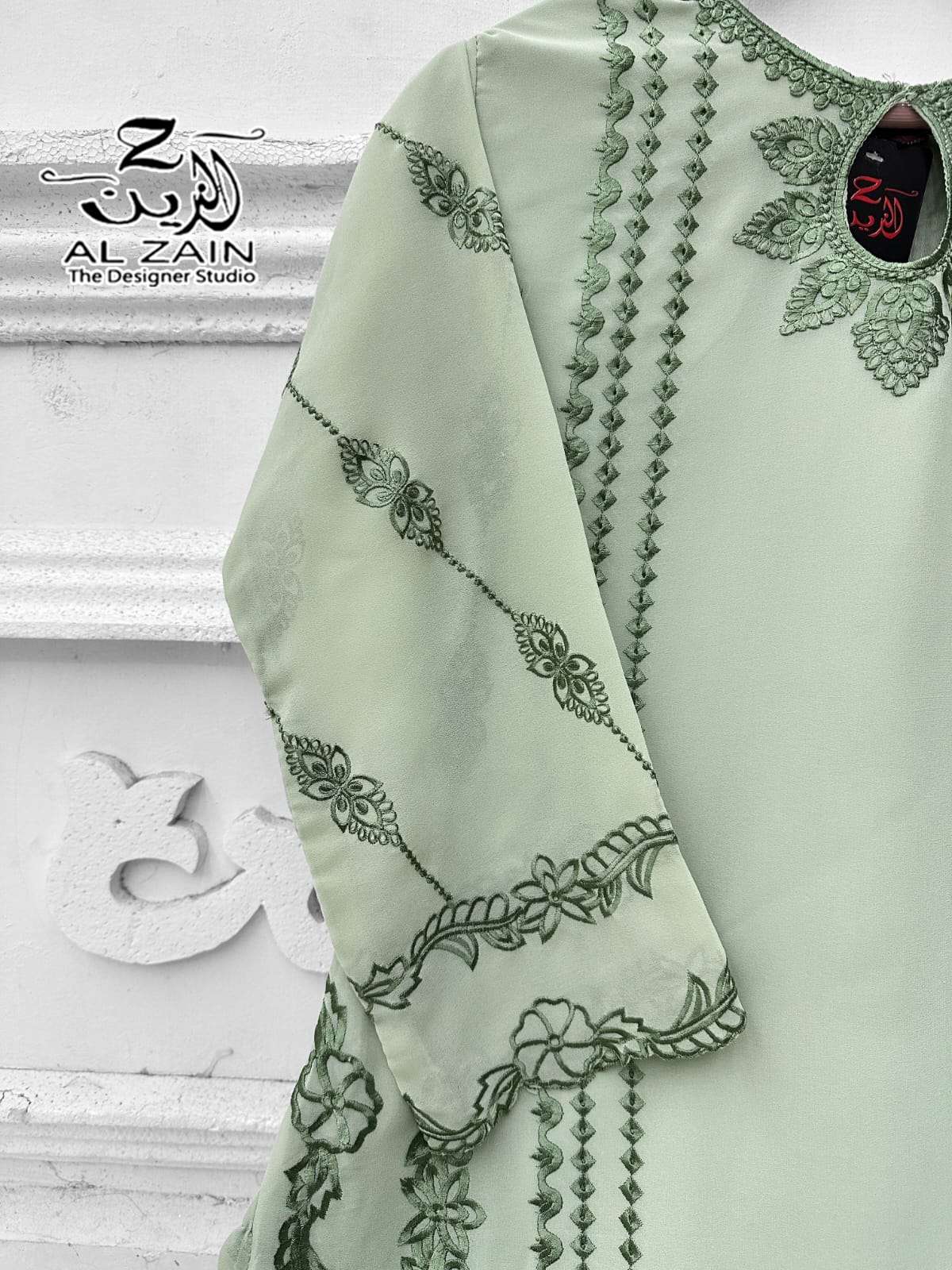 AL ZAIN D NO  272733 GEORGETTE BEAUTIFUL LOOK DESIGNER PAKISTANI SUIT