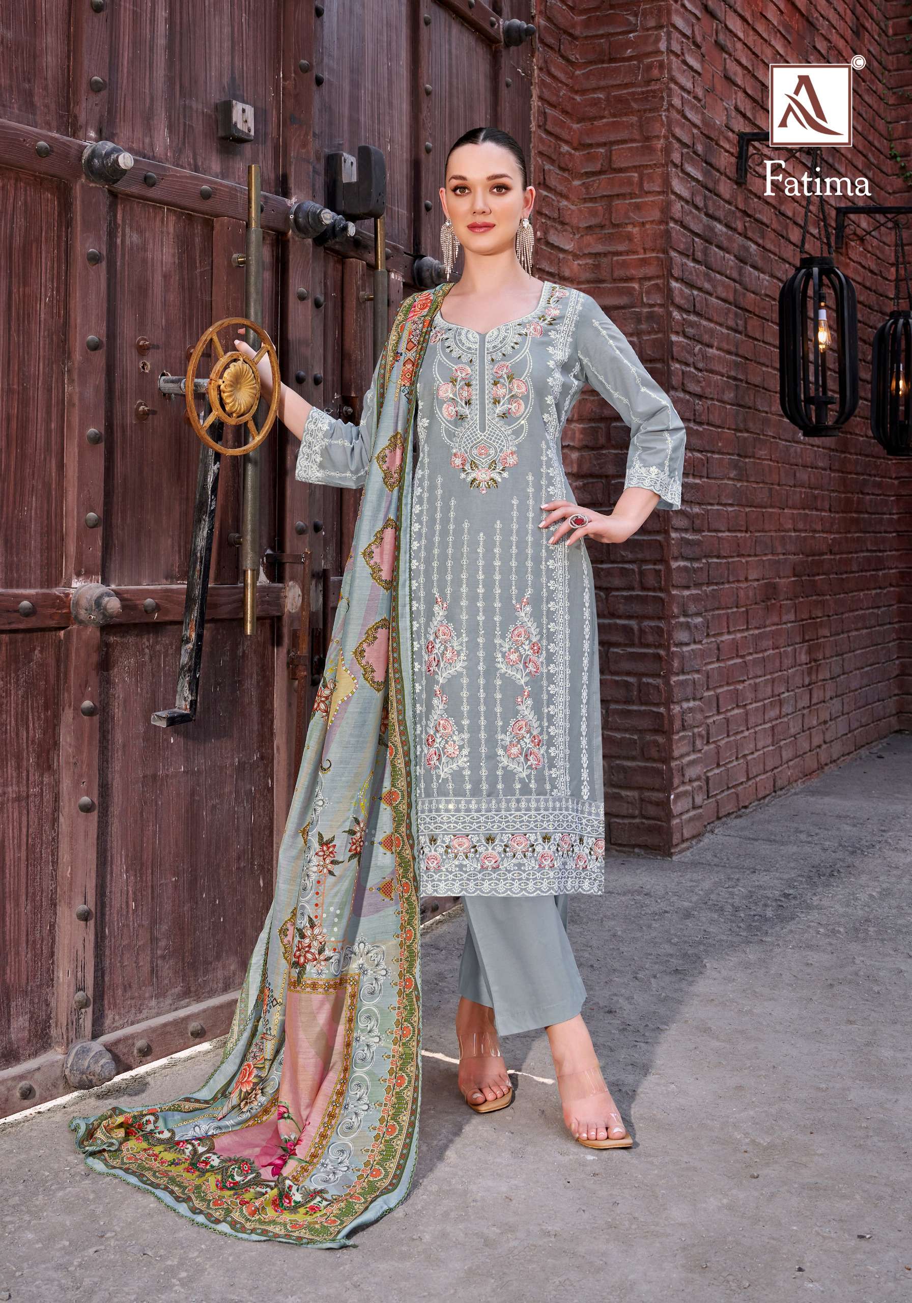 ALOK SUITS FATIMA LAWN COTTON FANCY WORK SUIT