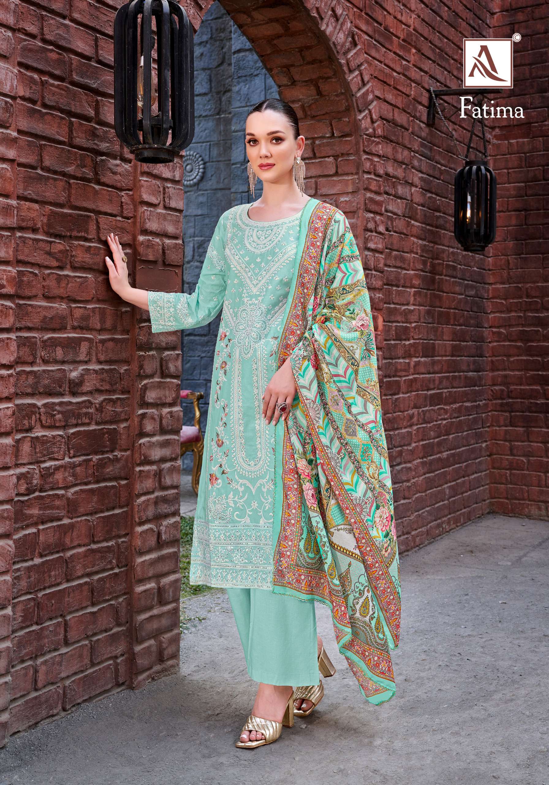 ALOK SUITS FATIMA LAWN COTTON FANCY WORK SUIT