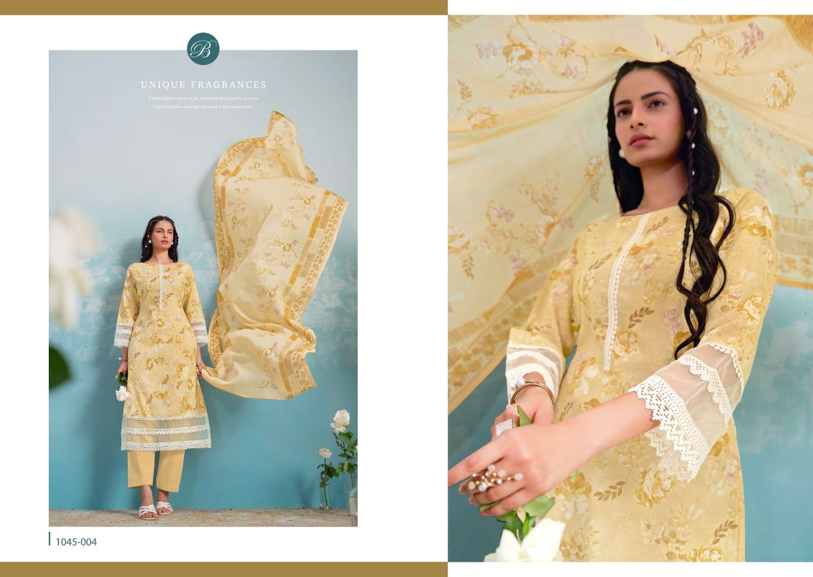 BELLIZA DESIGNER STUDIO FLAMINGO COTTON DIGITAL PRINTS SALWAR SUIT
