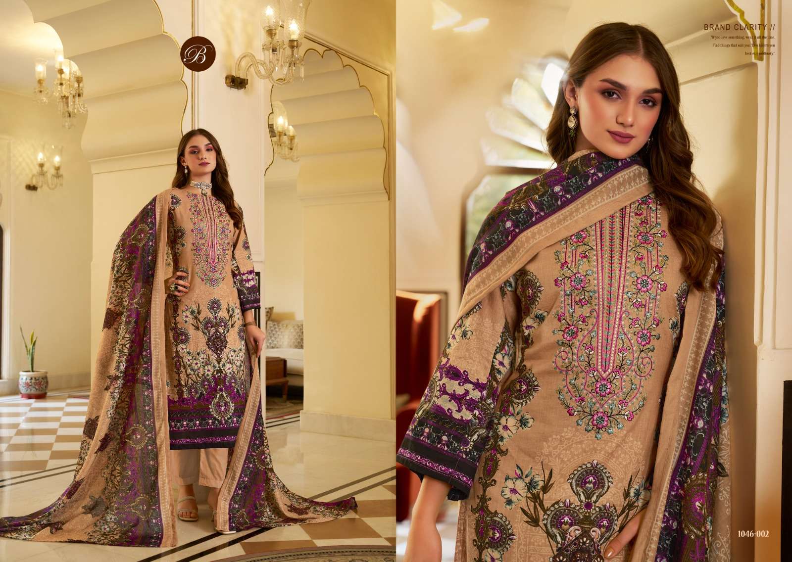 BELLIZA DESIGNER STUDIO NAIRA VOL 94 COTTON DIGITAL PRINT WITH FANCY WORK SUIT