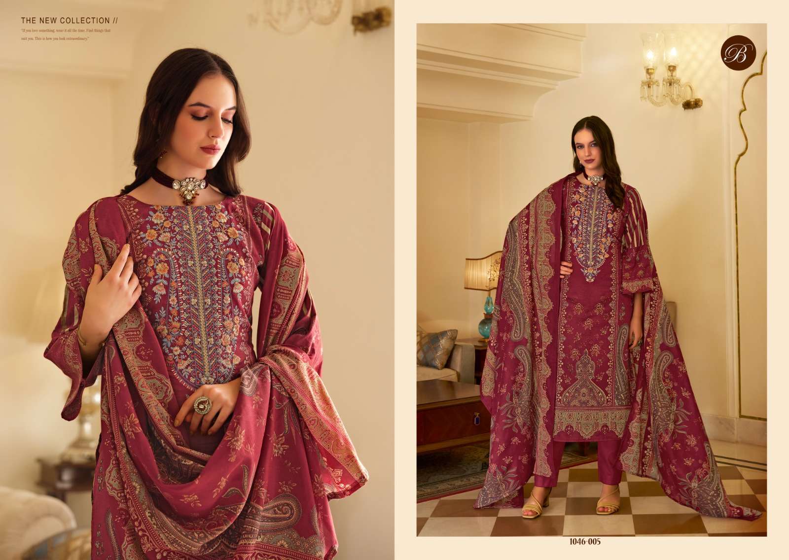 BELLIZA DESIGNER STUDIO NAIRA VOL 94 COTTON DIGITAL PRINT WITH FANCY WORK SUIT
