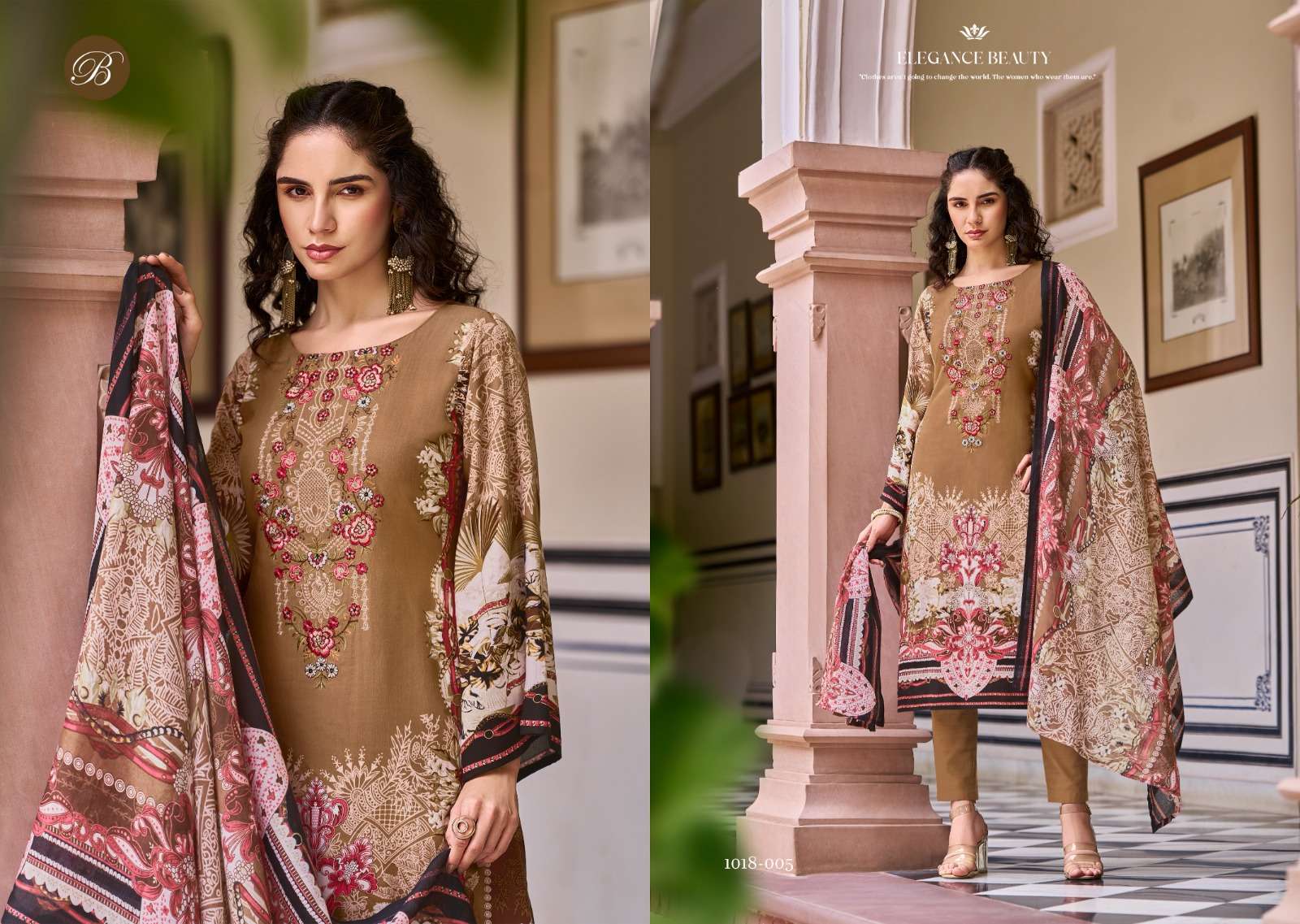 BELLIZA DESIGNER STUDIO RIWAYAT VOL 9 RAYON DIGITAL PRINTS WITH FANCY WORK SUIT 