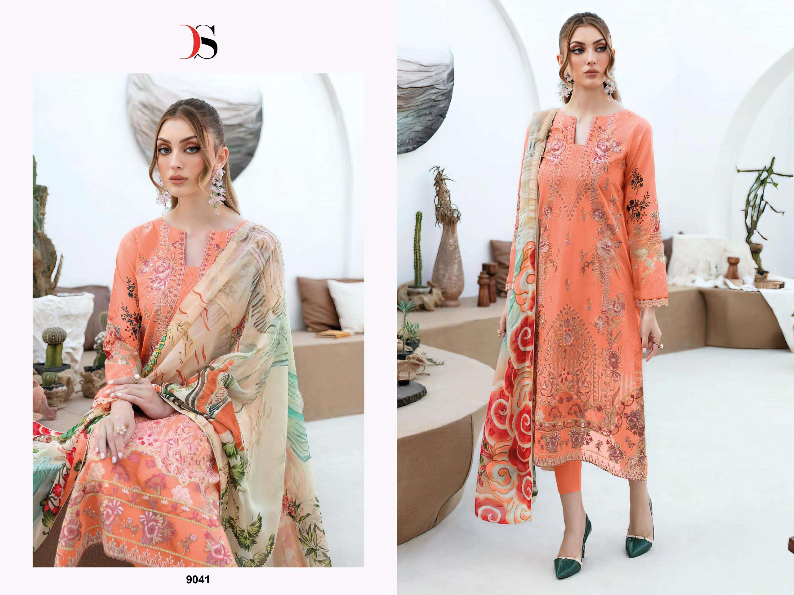 DEEPSY SUITS CHEVERON VOL 13 COTTON PATCH EMBROIDERY SALWAR KAMEEZ 