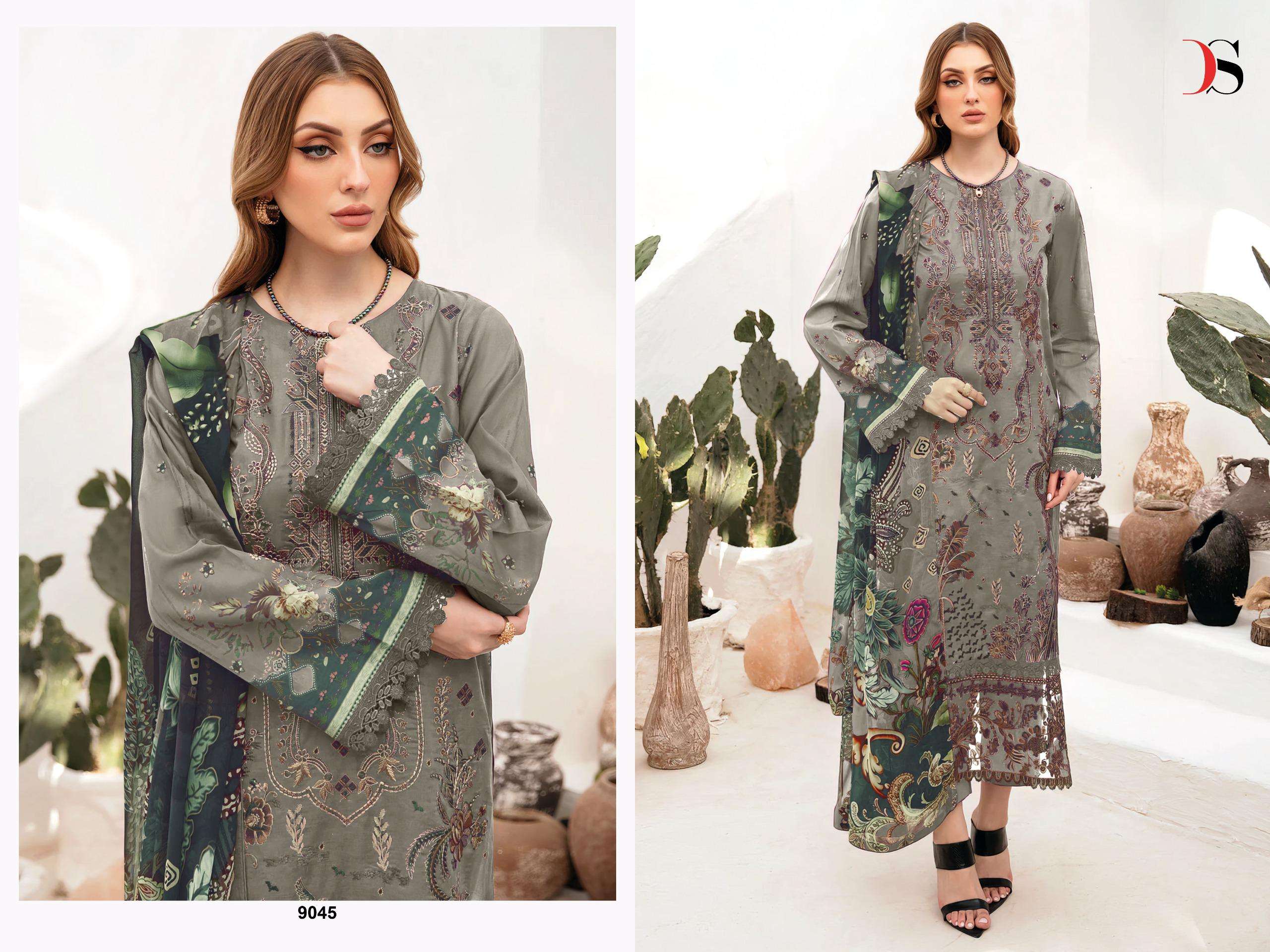 DEEPSY SUITS CHEVERON VOL 13 COTTON PATCH EMBROIDERY SALWAR KAMEEZ 