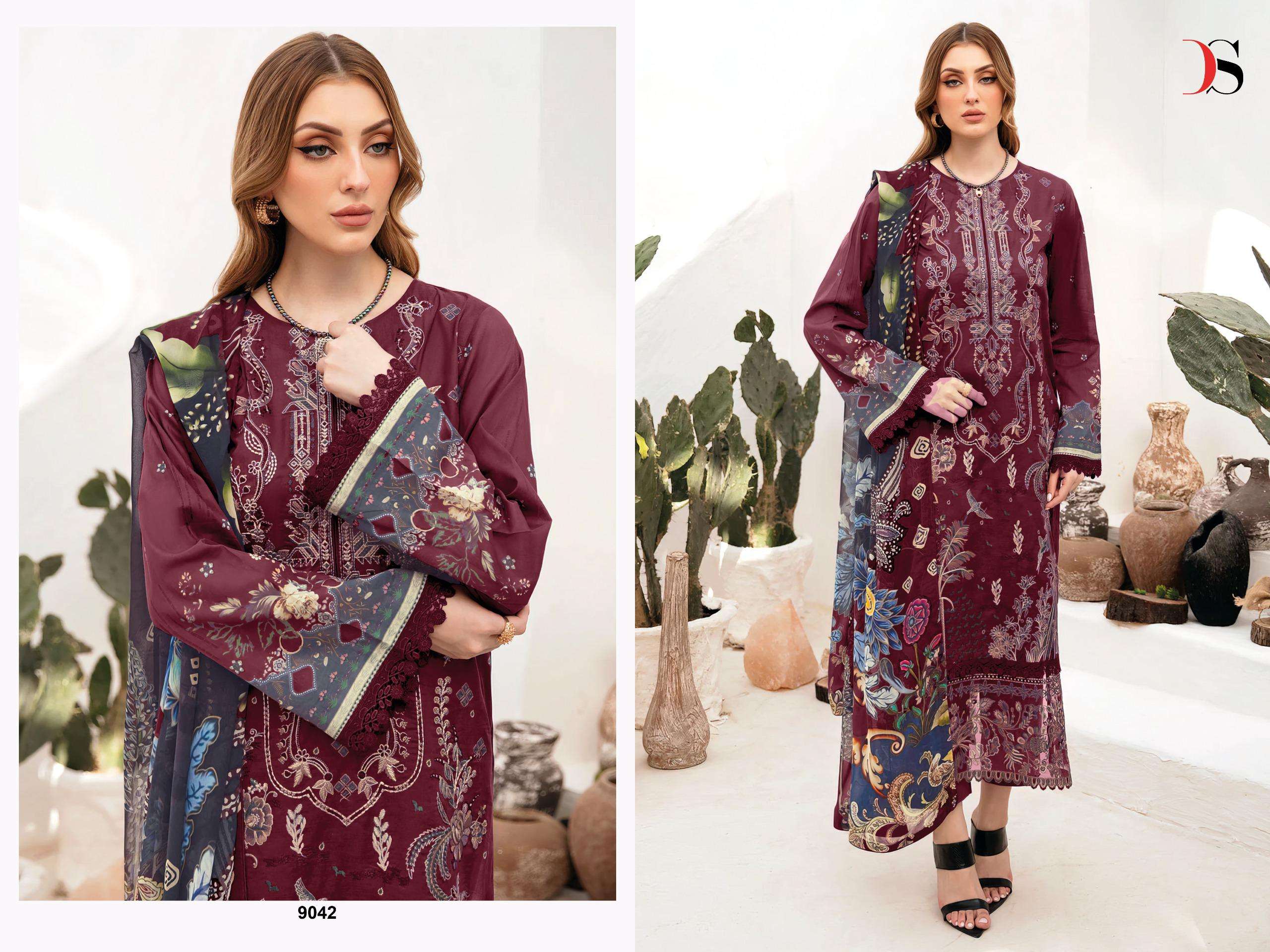DEEPSY SUITS CHEVERON VOL 13 COTTON PATCH EMBROIDERY SALWAR KAMEEZ 