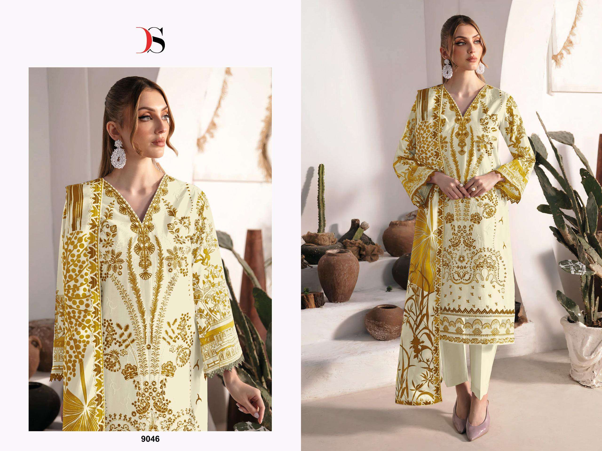 DEEPSY SUITS CHEVERON VOL 13 COTTON PATCH EMBROIDERY SALWAR KAMEEZ 