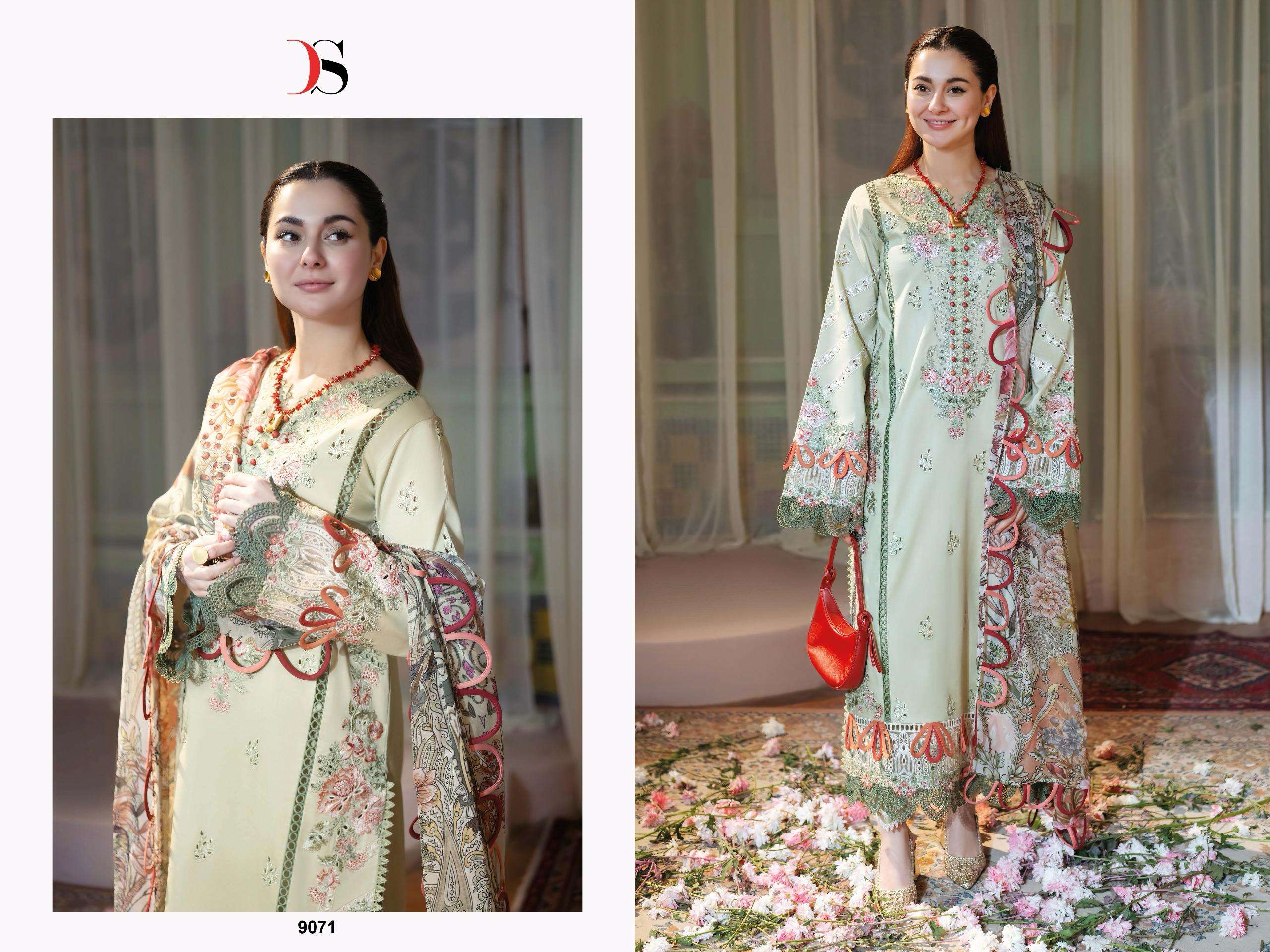 DEEPSY SUITS JADE OMBRE VOL 2 COTTON HEAVY EMBROIDERED PAKISTANI SUIT