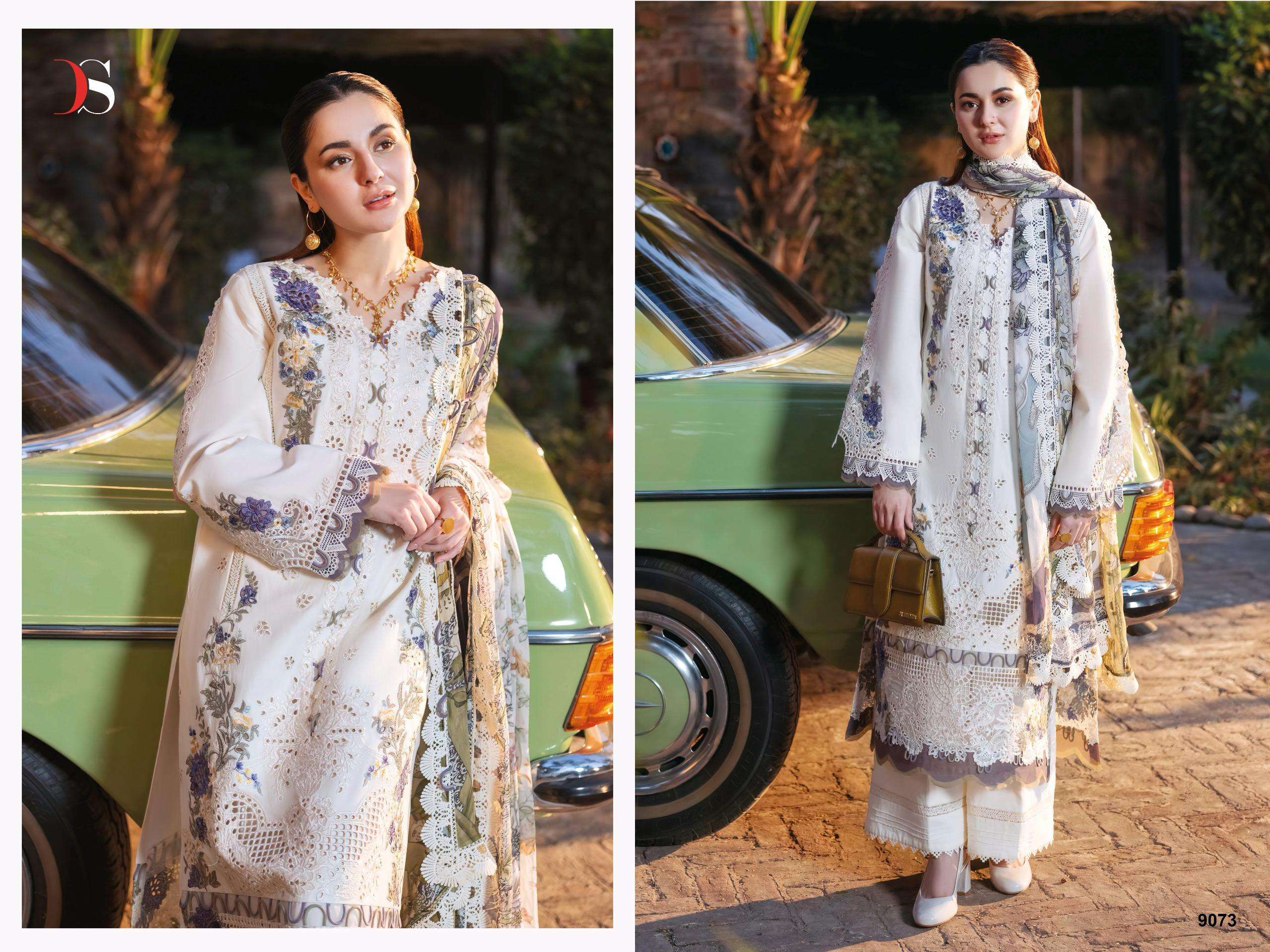 DEEPSY SUITS JADE OMBRE VOL 2 COTTON HEAVY EMBROIDERED PAKISTANI SUIT