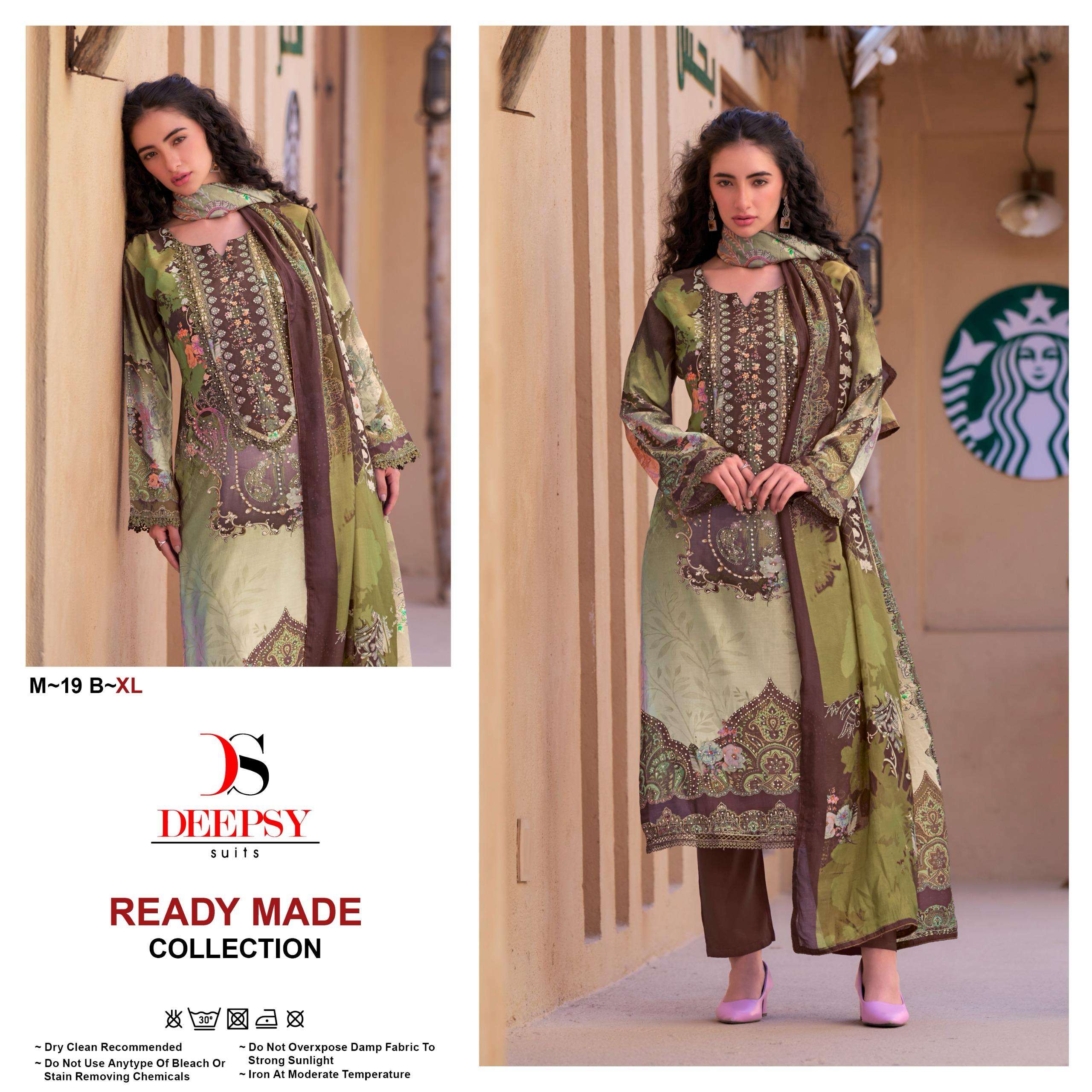 DEEPSY SUITS M 19 VISCOSE DIGITAL WITH DESIGNER WORK SUIT