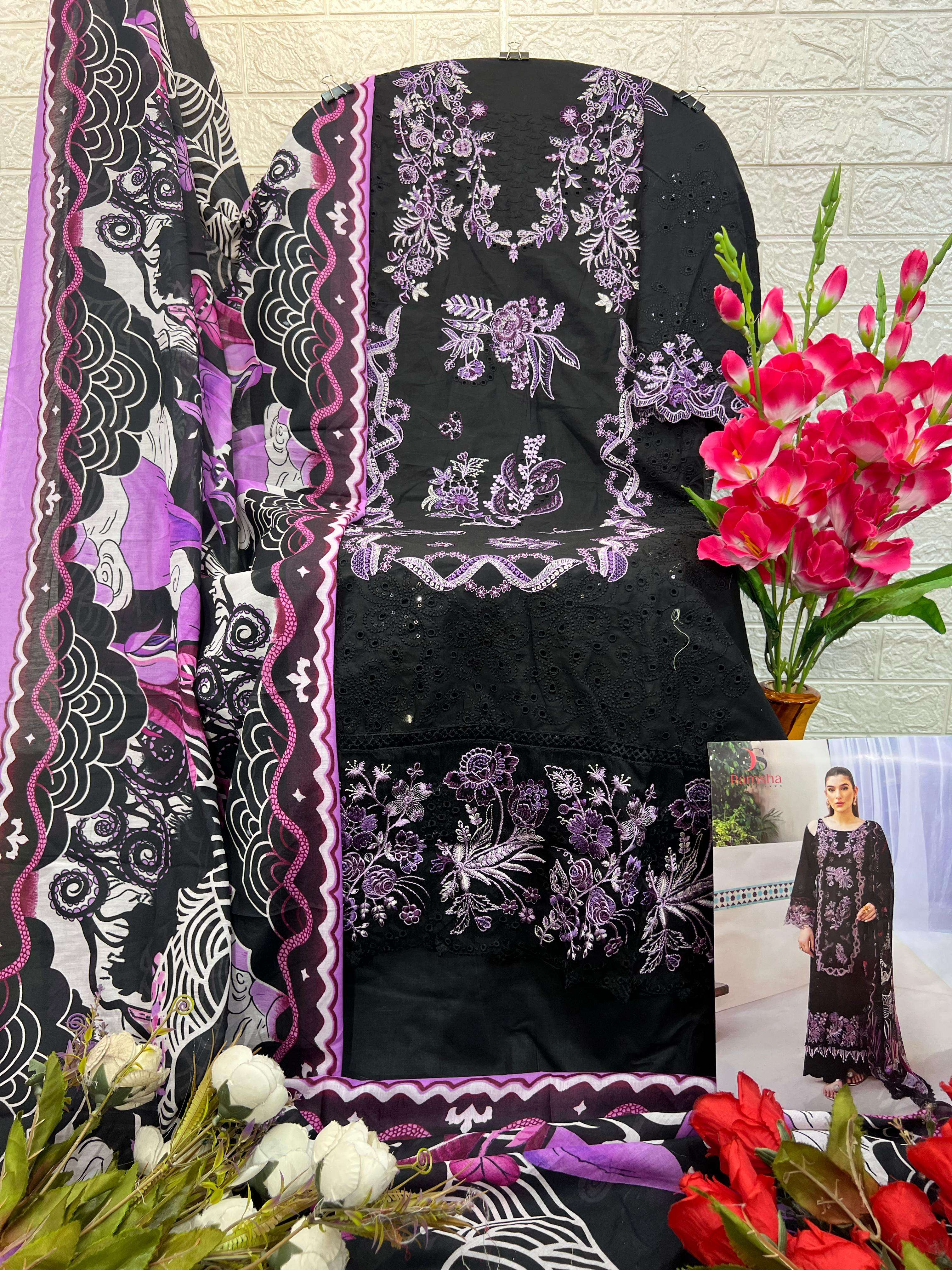 DEEPSY SUITS RAMSHA LUXURY LAWN COTTON EMBROIDERY WORK SUIT