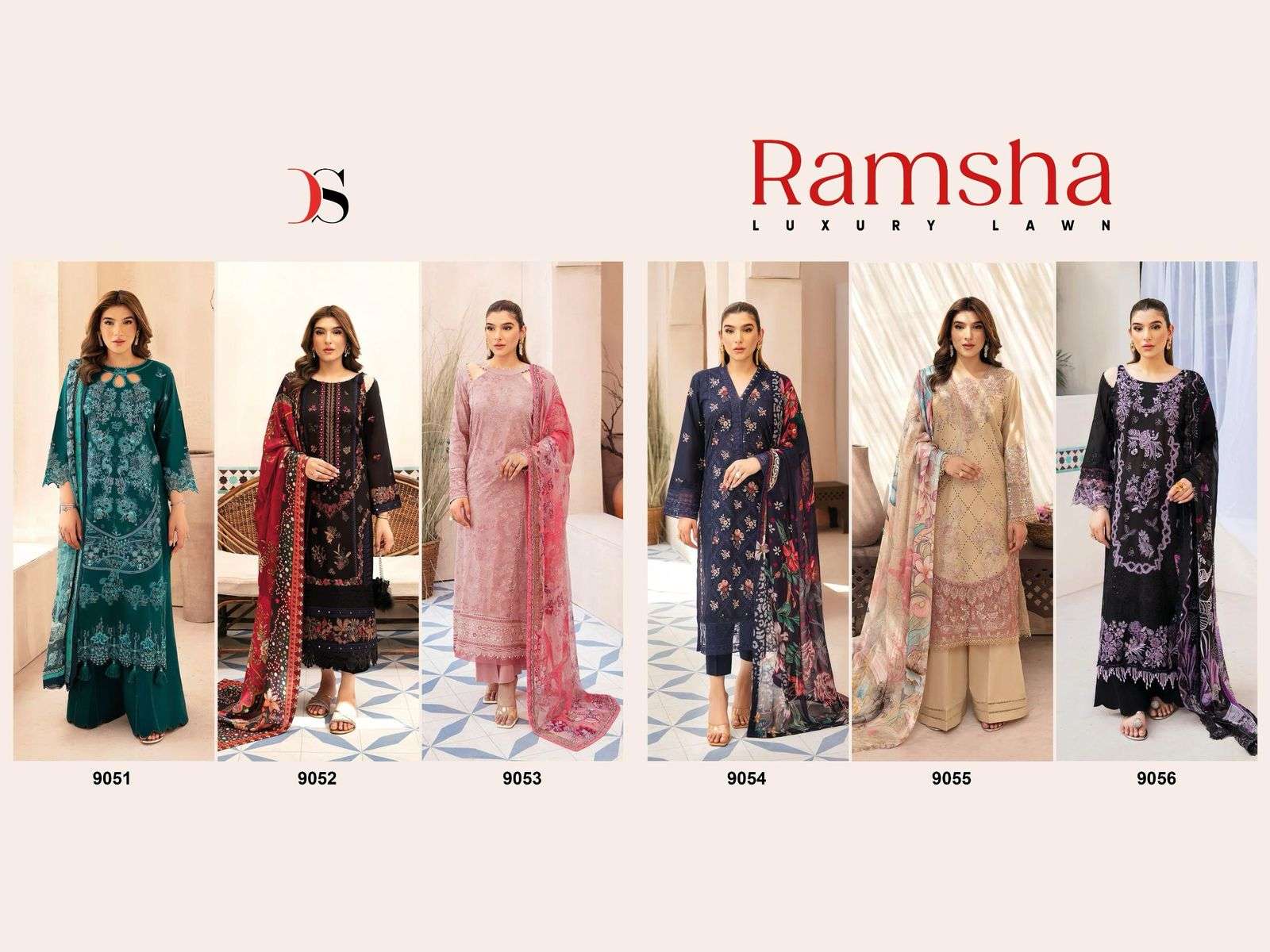 DEEPSY SUITS RAMSHA LUXURY LAWN COTTON EMBROIDERY WORK SUIT