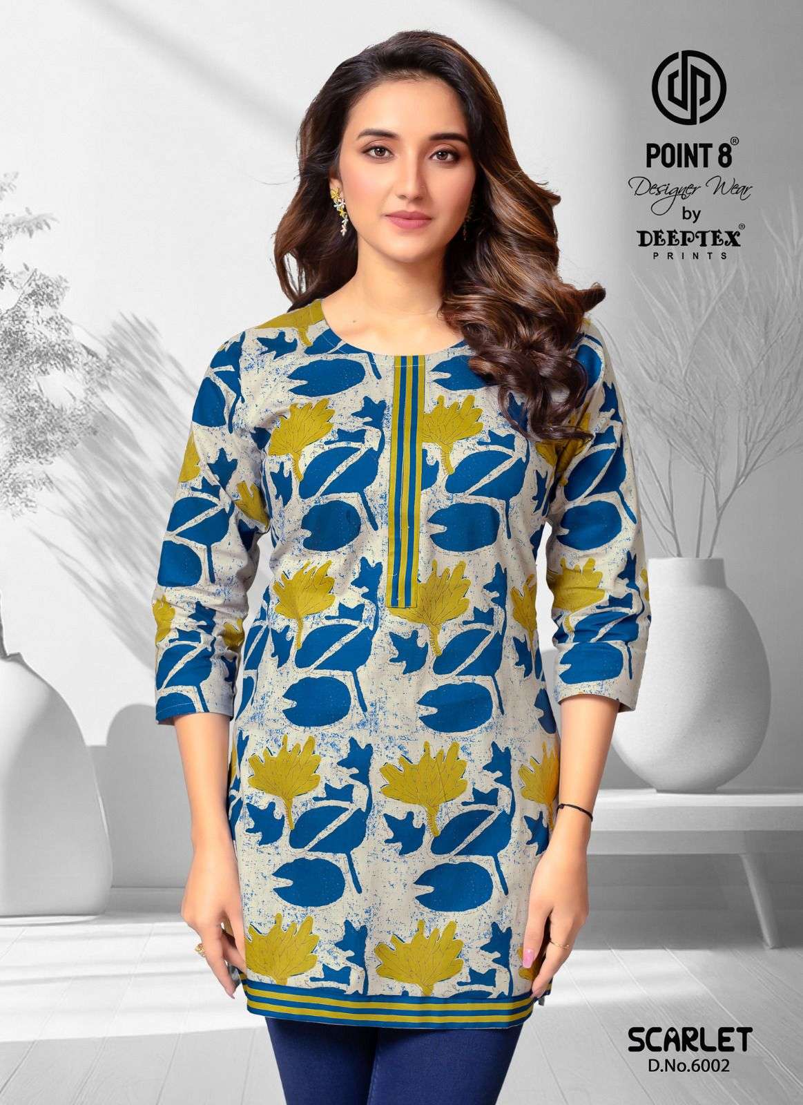 DEEPTEX PRINT SCARLET VOL 6 COTTON DAILY WEAR TOP