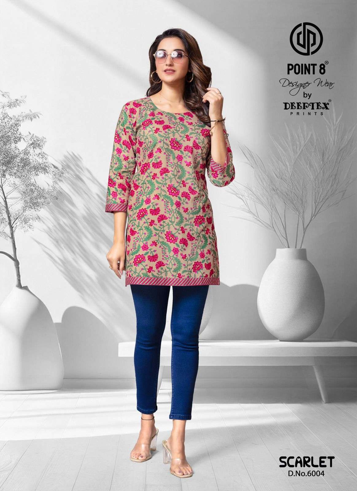 DEEPTEX PRINT SCARLET VOL 6 COTTON DAILY WEAR TOP