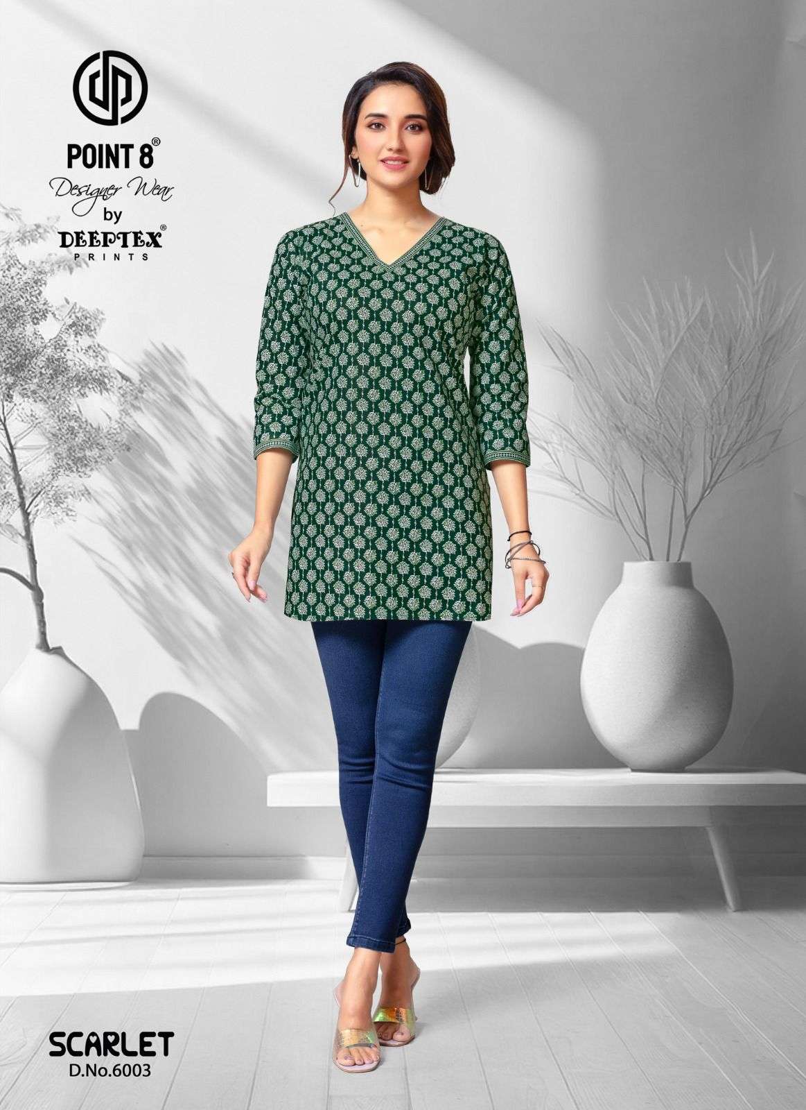 DEEPTEX PRINT SCARLET VOL 6 COTTON DAILY WEAR TOP