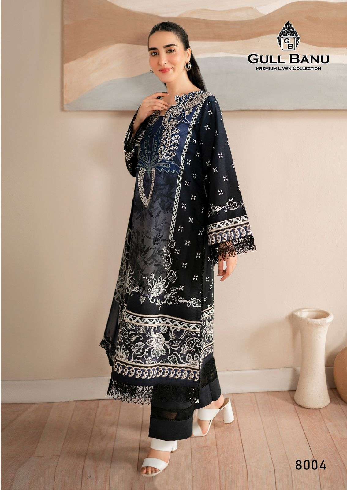 GULL AAHMED GULL BANU VOL 8 LAWN COTTON DIGITAL PRINTS SUIT