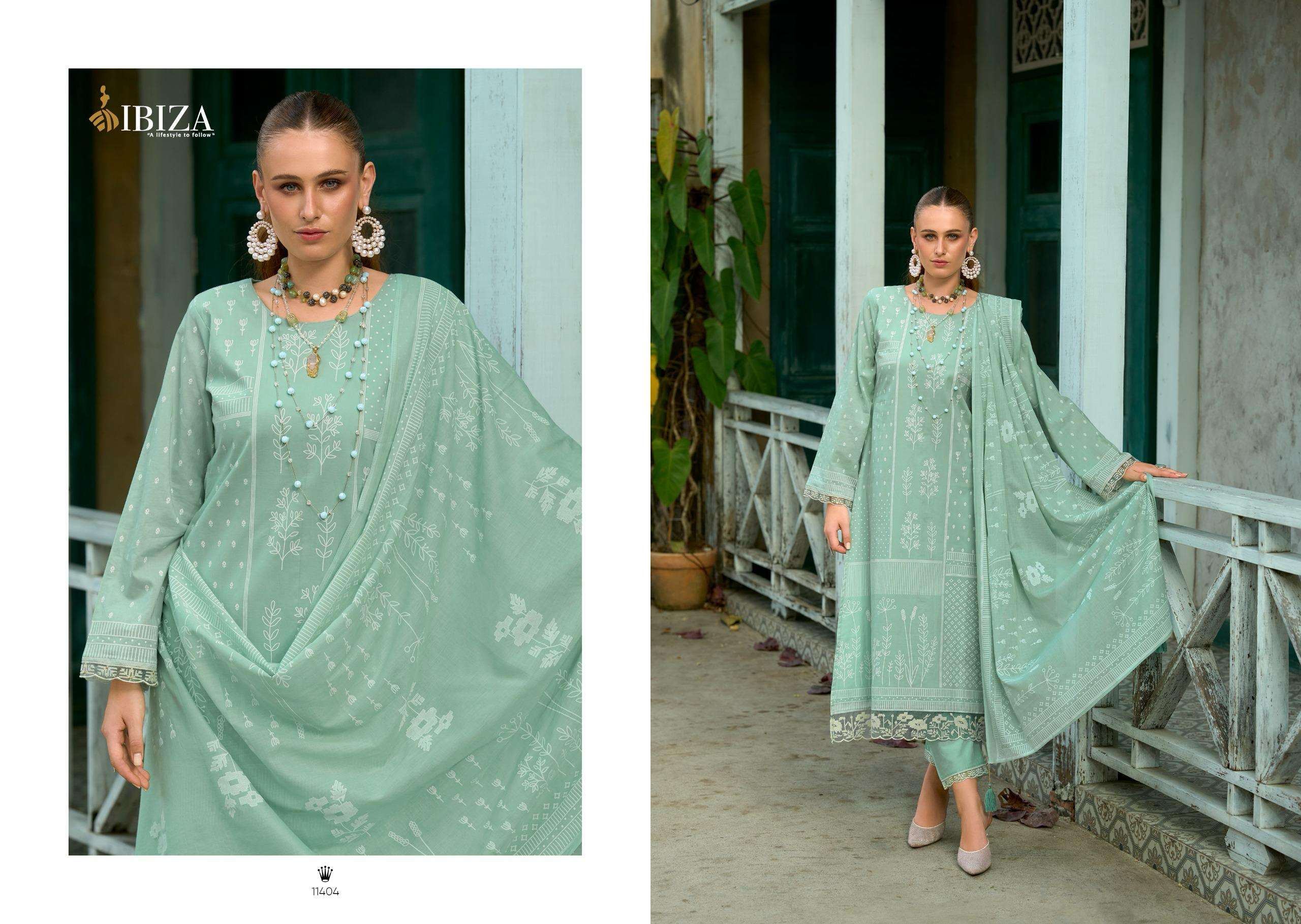 IBIZA ROLEX COTTON DIGITAL PRINT WITH EMBROIDERY WORK SUIT