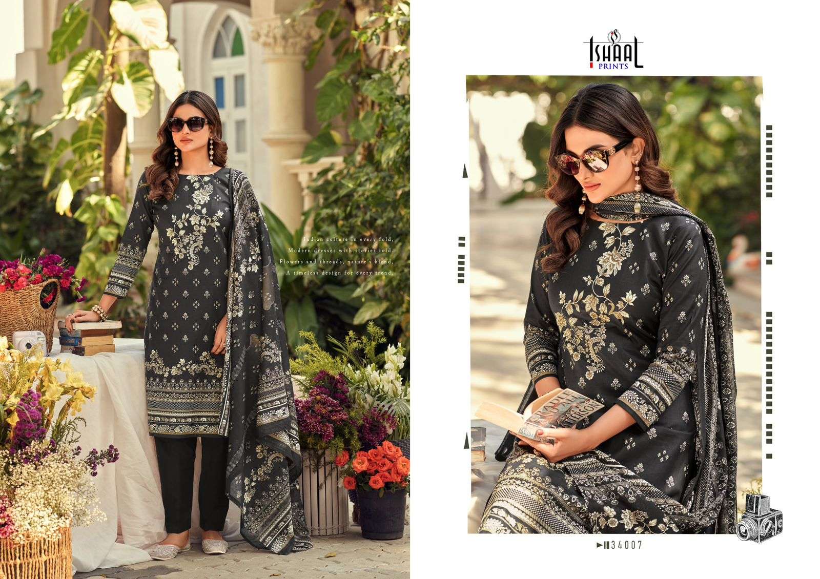 ISHAAL PRINTS GULMOHAR VOL 34 LAWN COTTON DIGITAL PRINTS SALWAR SUIT